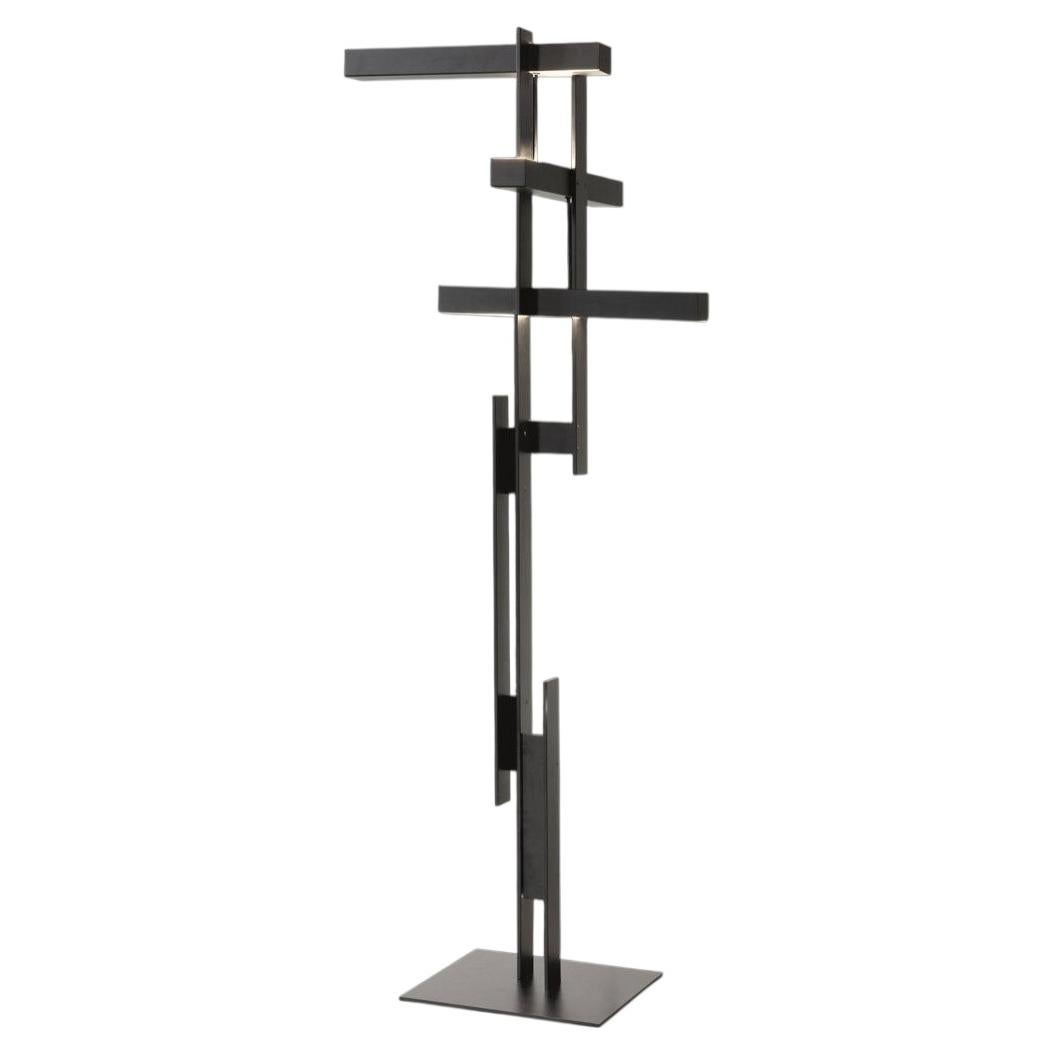 Oluce LAS Floor Lamp by Mist-o - Black - 220–240V