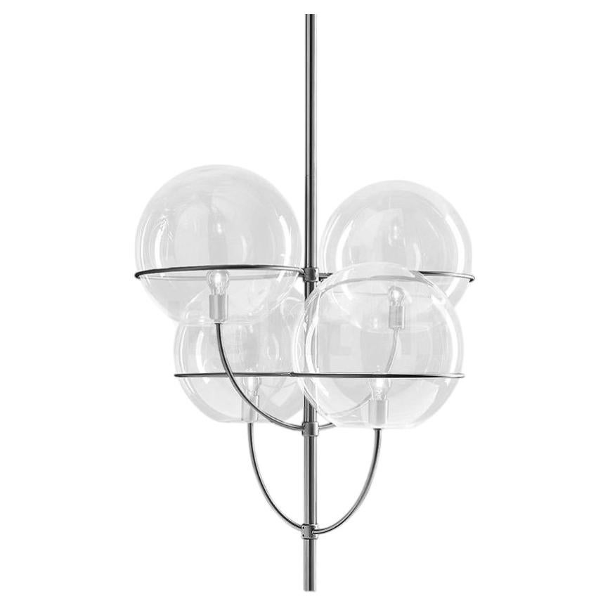 Oluce Lyndon 450 Suspension Lamp by Vico Magistretti - Chrome - 220–240V