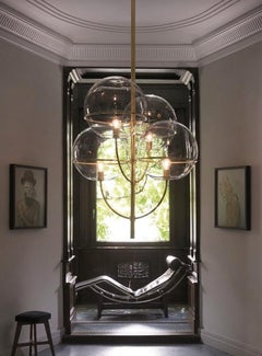 Oluce Lyndon 450 Suspension Lamp by Vico Magistretti - Satin gold - 220–240V