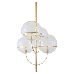 Oluce Lyndon 450 Suspension Lamp by Vico Magistretti - Satin gold - 220–240V
