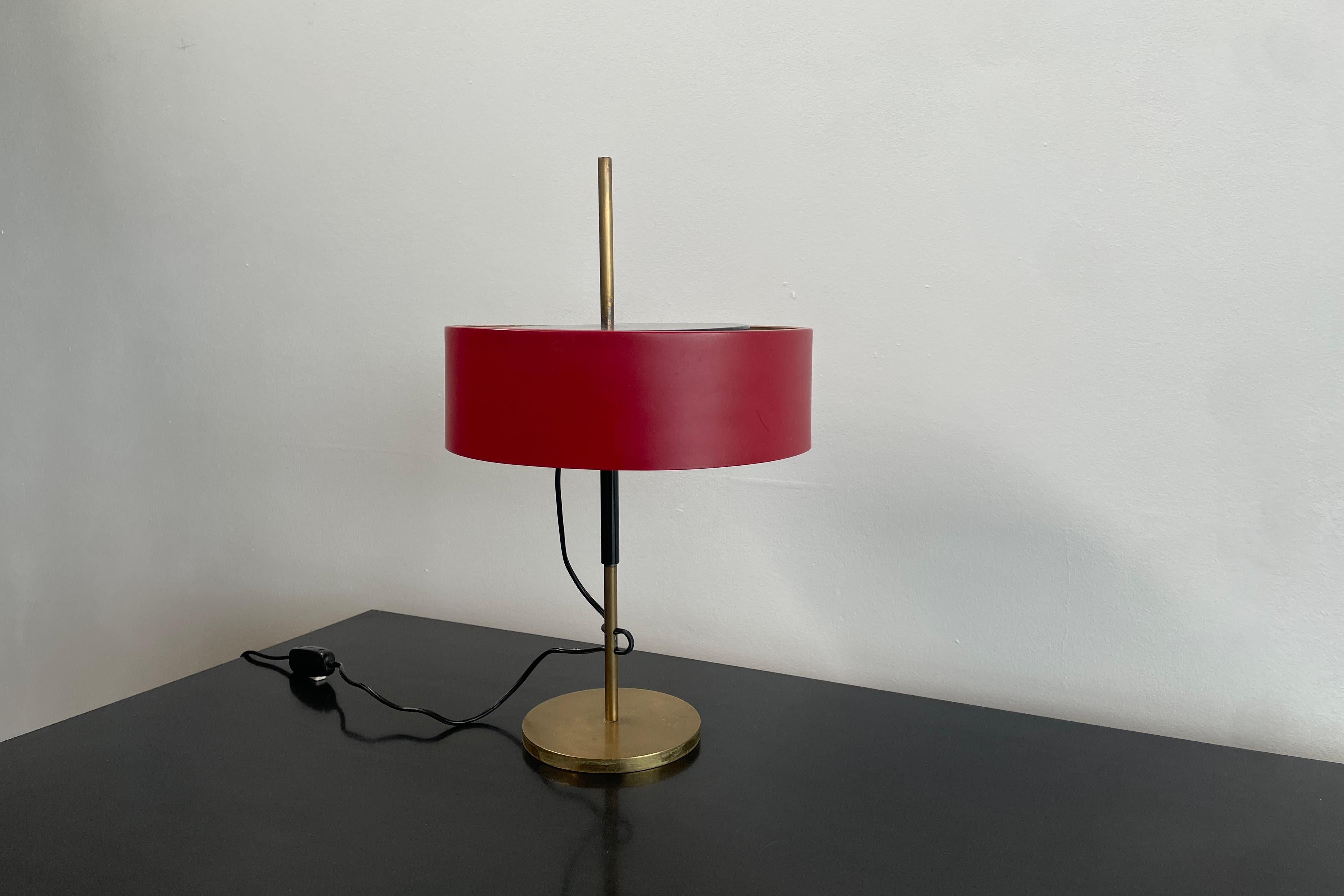 Aluminium Lampe de table Mod.243 Angelo Ostuni & Renato Forti 1953 en vente
