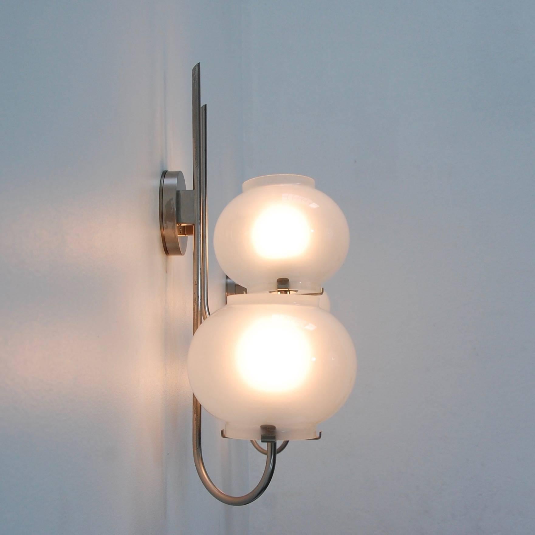 Mid-20th Century Oluce Sconces by Tito Agnoli For Sale