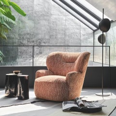 Lampada da terra Oluce Superluna, design di Victor Vasilev - Nero/Stelo nero - 220–240 V