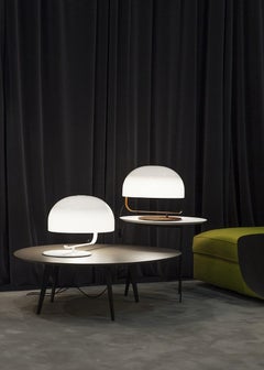 Lampada da tavolo Oluce Zanuso di Marco Zanuso - Marrone noce - 220–240 V