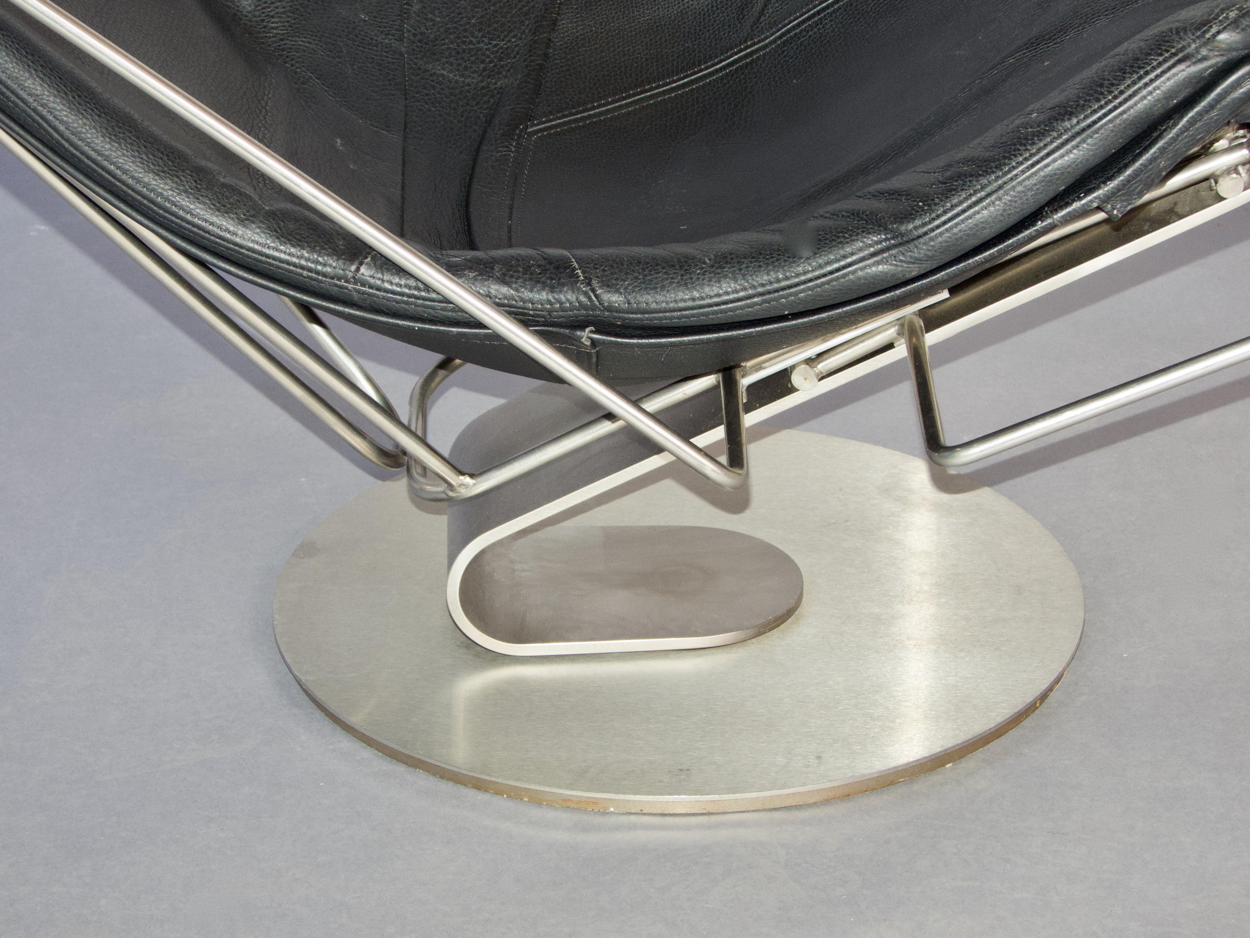 Fine XX secolo Poltrona relax dal design classico e giovane di Oluf Lund 'inter dane' per Trio Line in vendita