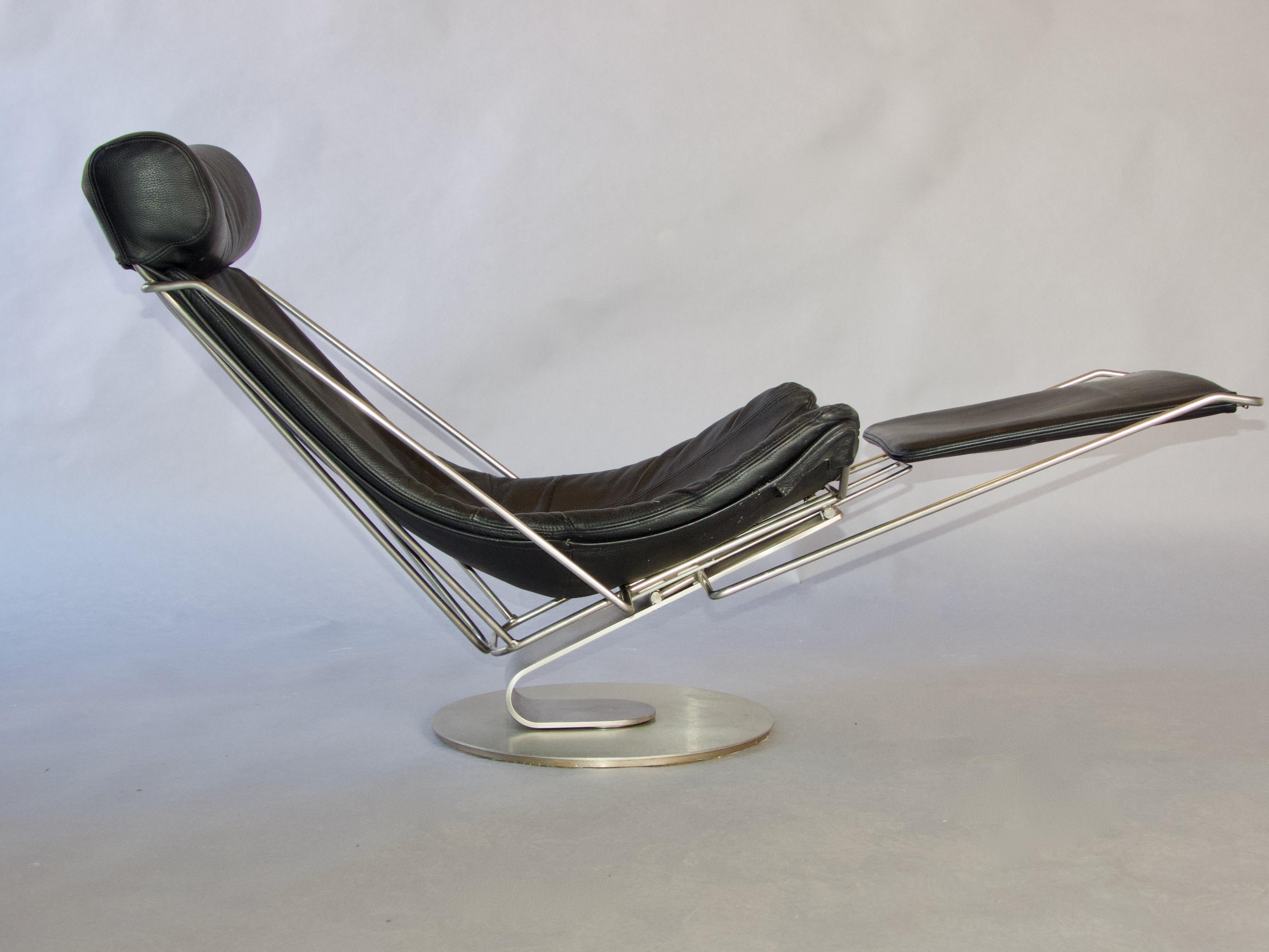 Poltrona relax dal design classico e giovane di Oluf Lund 'inter dane' per Trio Line in vendita 2