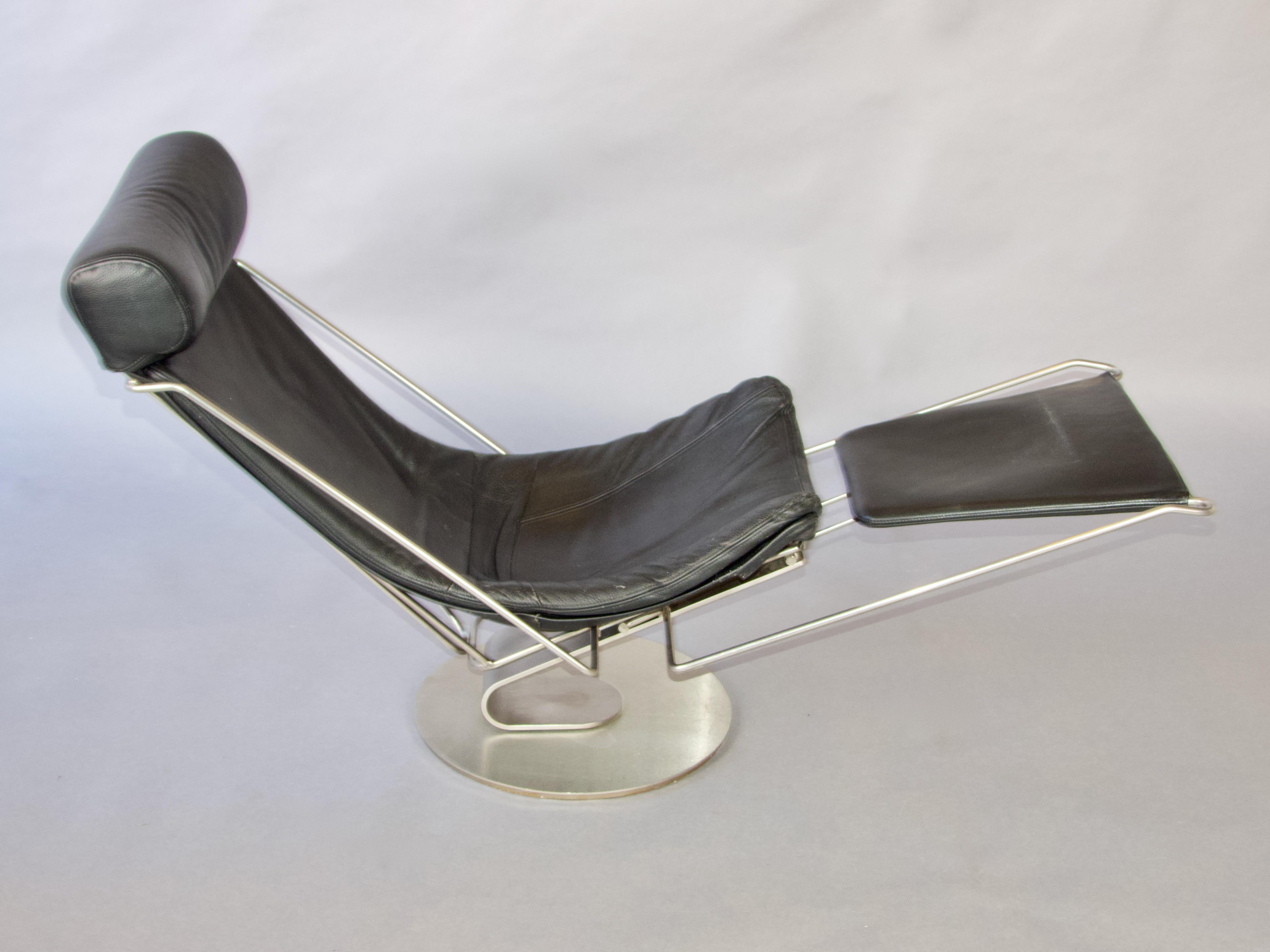 Poltrona relax dal design classico e giovane di Oluf Lund 'inter dane' per Trio Line in vendita 3