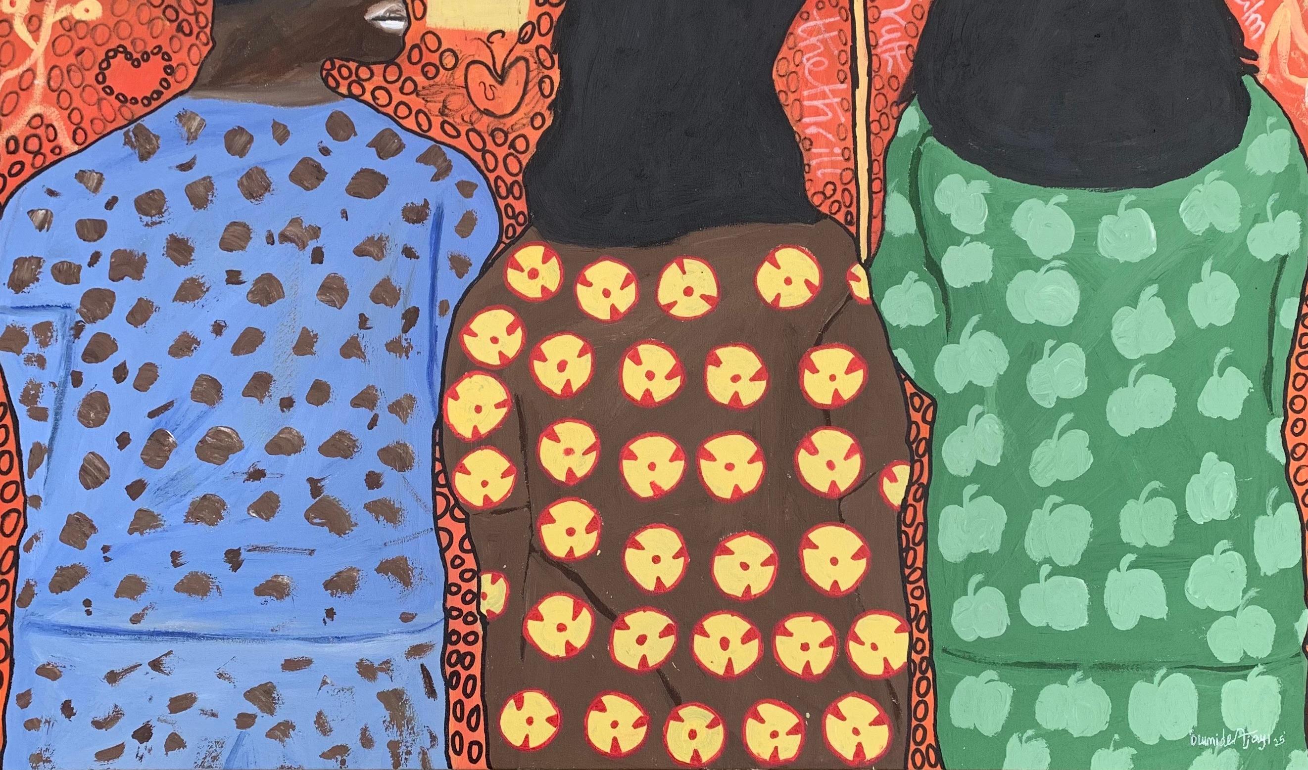 Ambedo - 21st Century, Contemporary, Abstract Expression, Pop Culture, Love - Abstract Expressionist Painting by Olumide Ajayi