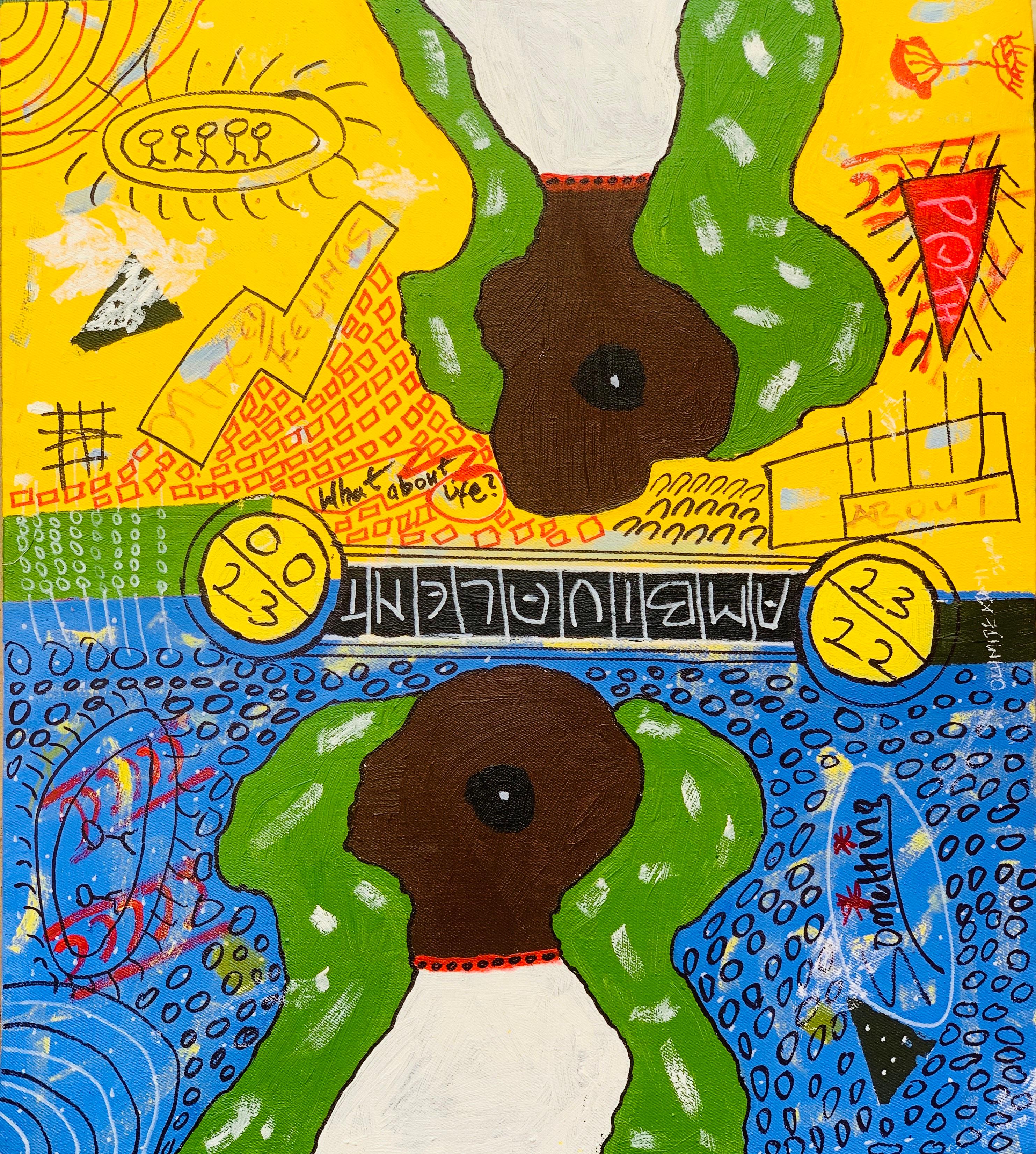 Ambivalente - Siglo XXI, Contemporáneo, Abstracto, Cultura Pop, Emociones, Colores