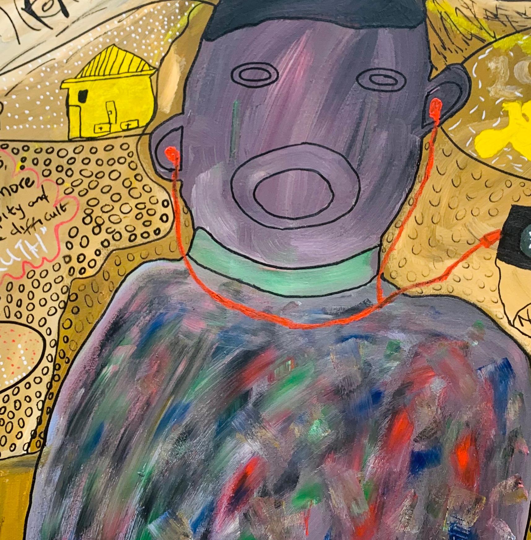 J'ai peint cette œuvre pour enfin laisser partir ce que je ne pouvais pas retenir, et surtout pour guérir. C'est le tableau que j'ai réalisé dans le délai le plus court.

J'espère que cette peinture vous fera ressentir le besoin de laisser enfin