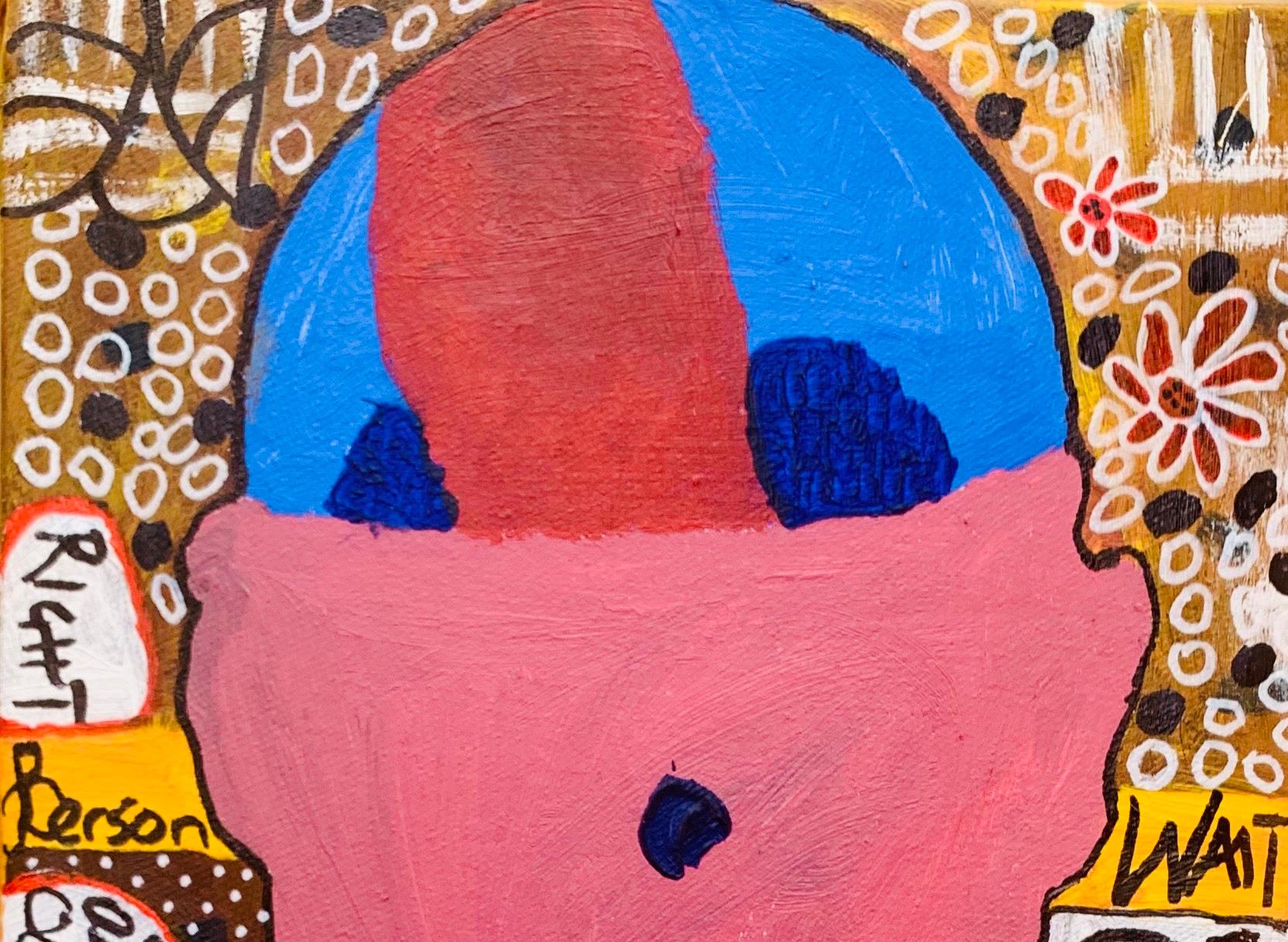 Scelte - 21° secolo, Contemporaneo, Astratto, Miniatura, Emozioni, Art Brut - Painting di Olumide Ajayi