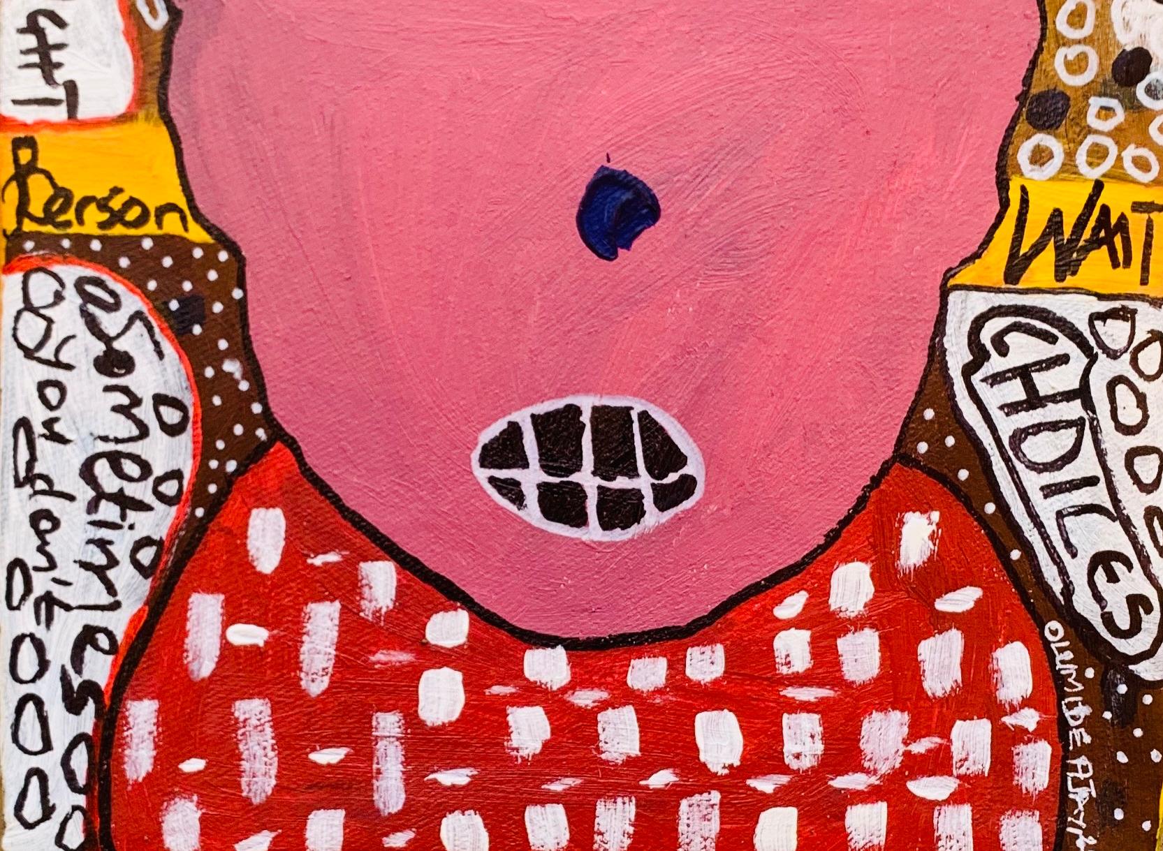 Scelte - 21° secolo, Contemporaneo, Astratto, Miniatura, Emozioni, Art Brut - Painting Espressionismo astratto di Olumide Ajayi
