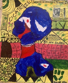 Cicatrize (Quiénes somos 3) -Siglo XXI, Contemporáneo, Abstracto, Miniarte Emociones