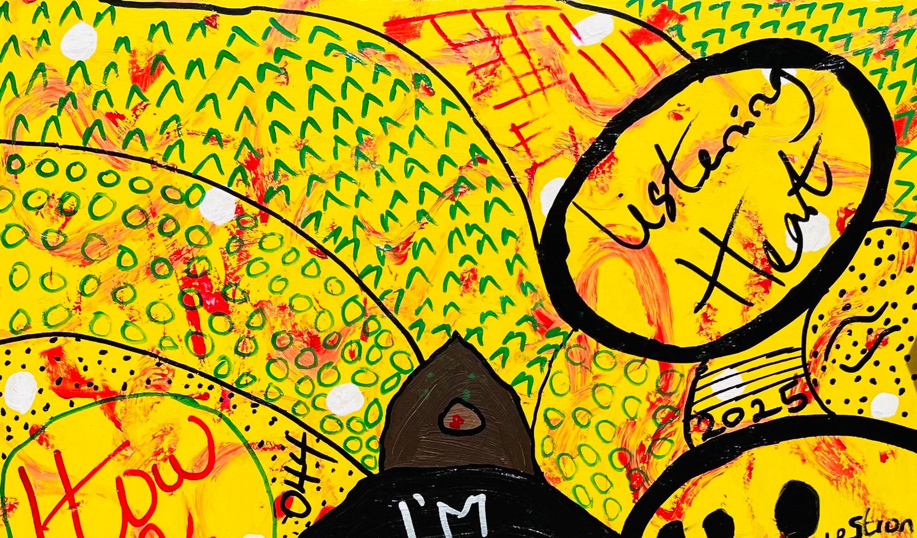 Eunoia (Cómo estás) 2 - Siglo XXI, Contemporáneo, Expresión Abstracta, Pop - Painting Expresionismo abstracto de Olumide Ajayi