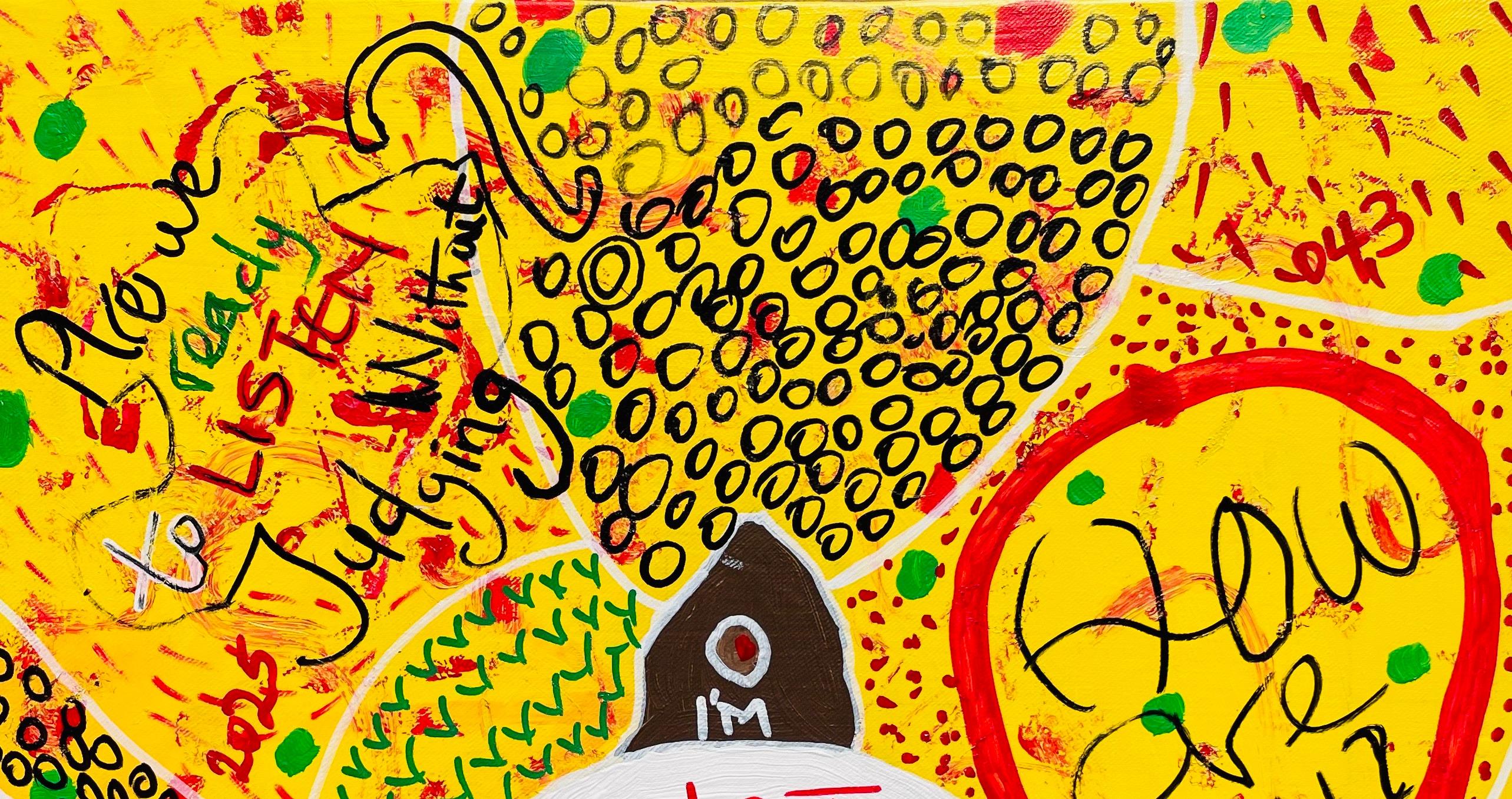 Eunoia (Come stai) 3 - 21° secolo, Contemporaneo, Espressione astratta, Pop - Painting Espressionismo astratto di Olumide Ajayi