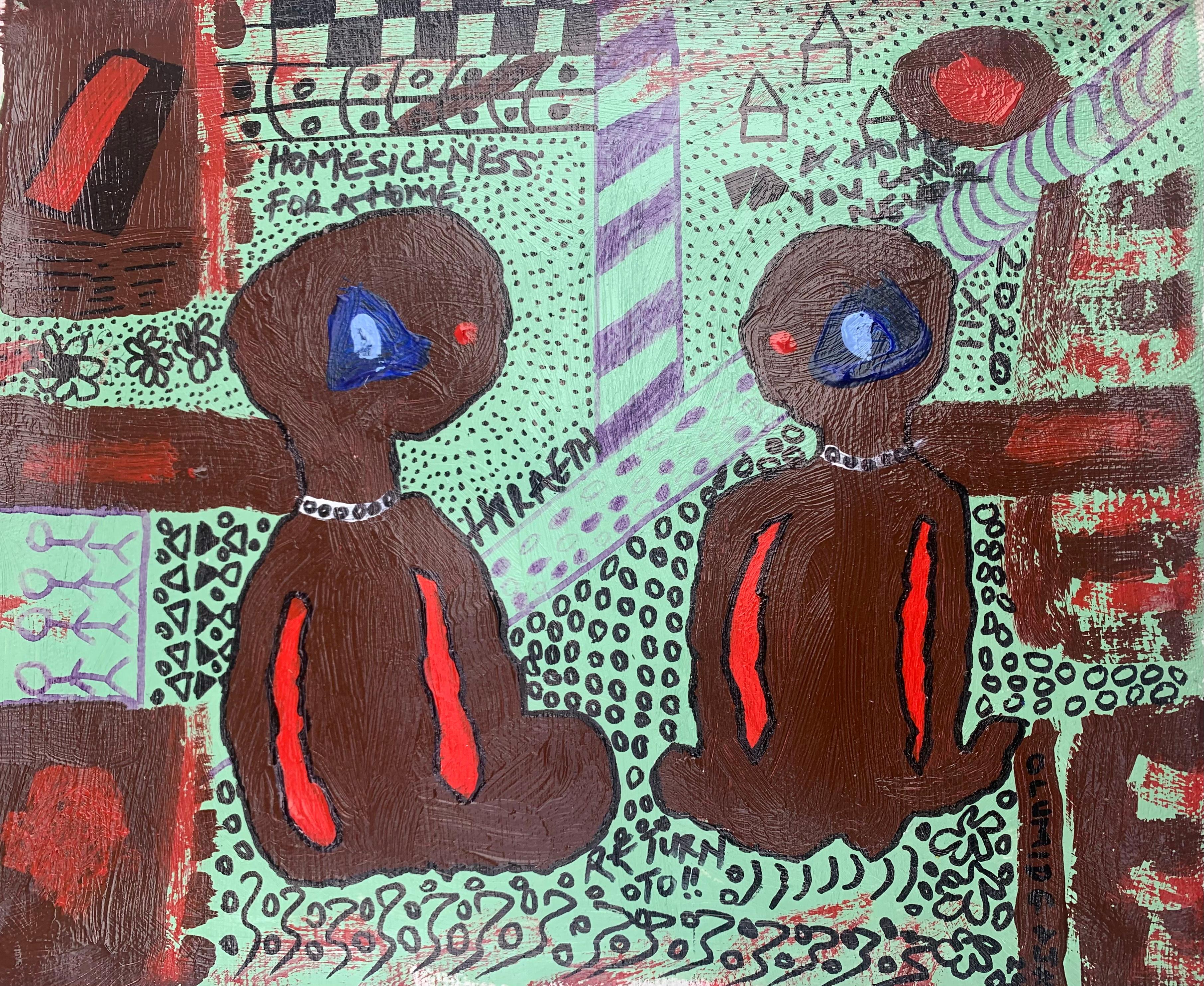 Hiraeth - 21° Secolo, Contemporaneo, Astratto, Miniatura, Emozioni, Colori