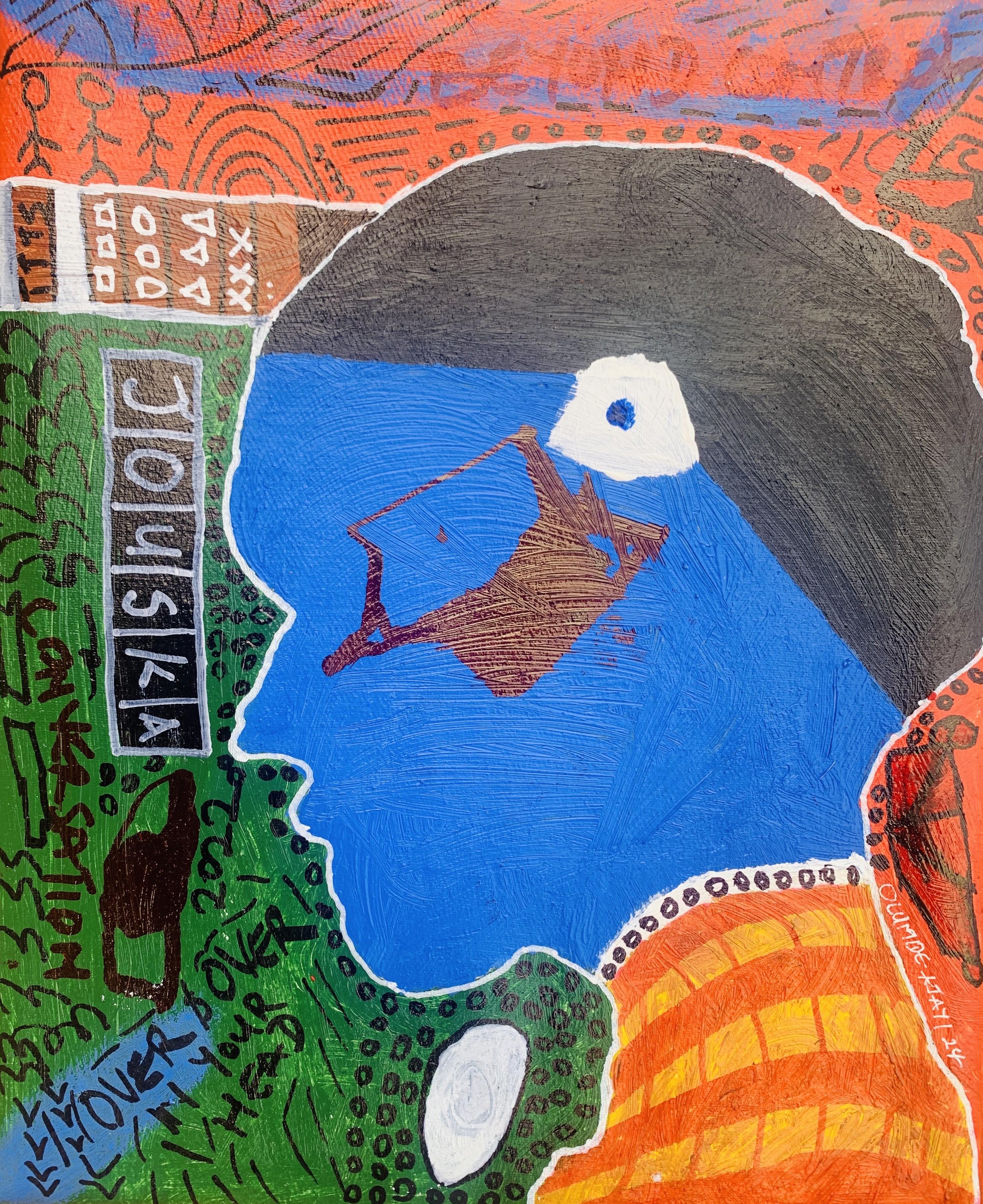 Jouska -Siglo XXI, Contemporáneo, Abstracto, Miniatura, Emociones, Colores de África