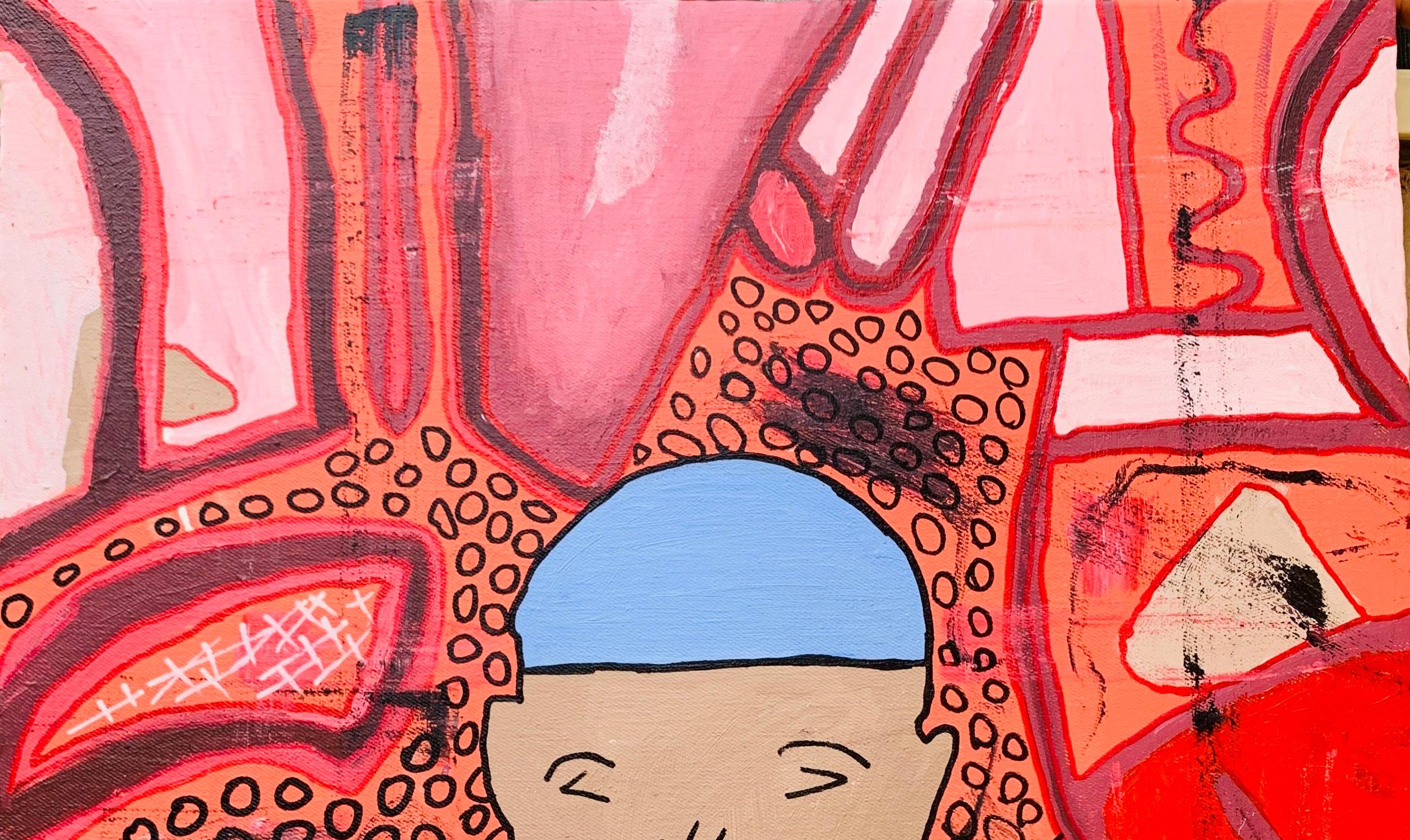 Metanoia - 21st Century, Contemporary, Abstract, Pop Culture, Love, Forgiveness - Painting by Olumide Ajayi