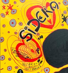 Sidera (Honeymoon) -21st Century, Contemporary, Abstract Expression, Flower Love