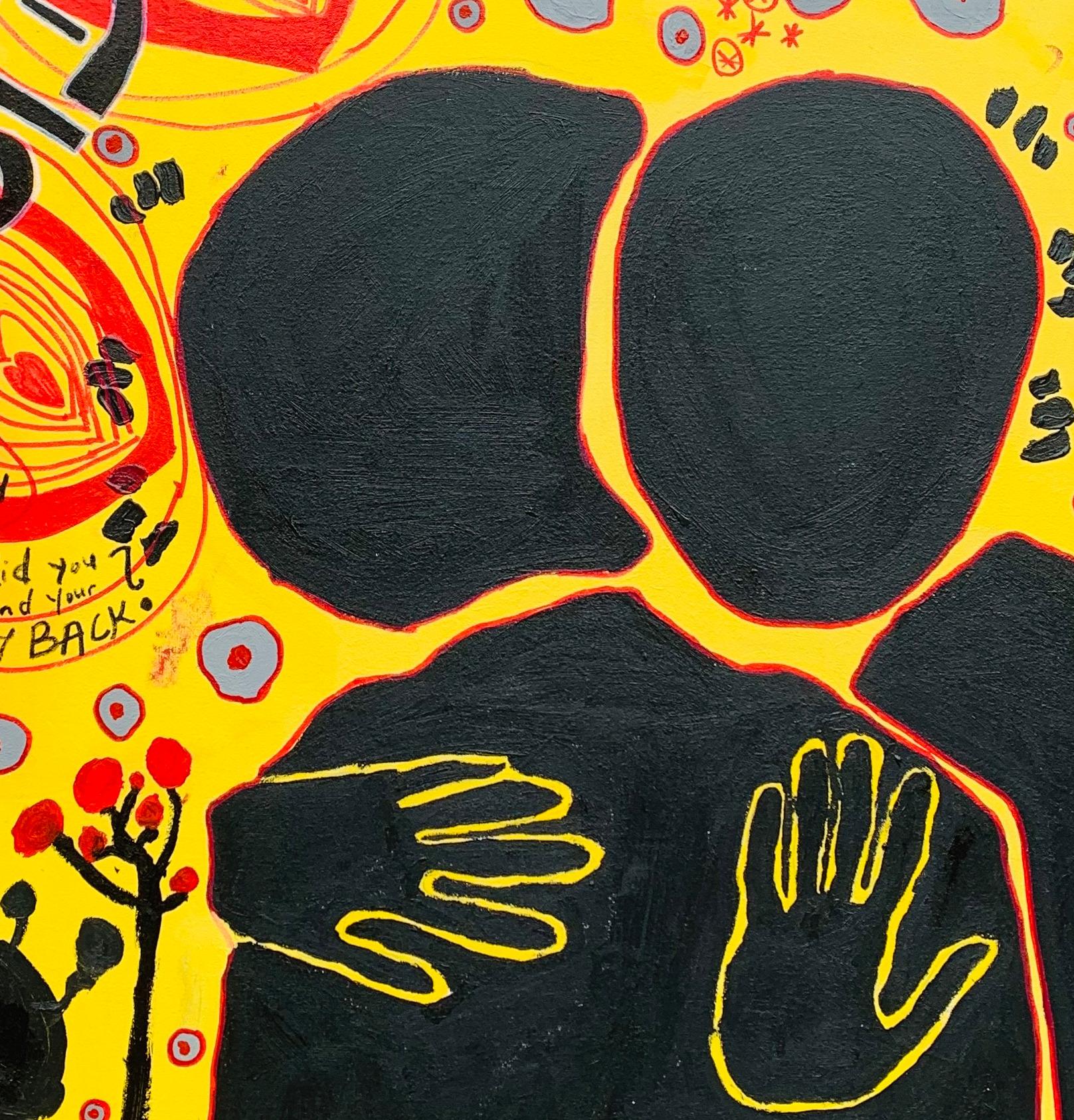 Sidera (Honeymoon) -21st Century, Contemporary, Abstract Expression, Flower Love For Sale 1