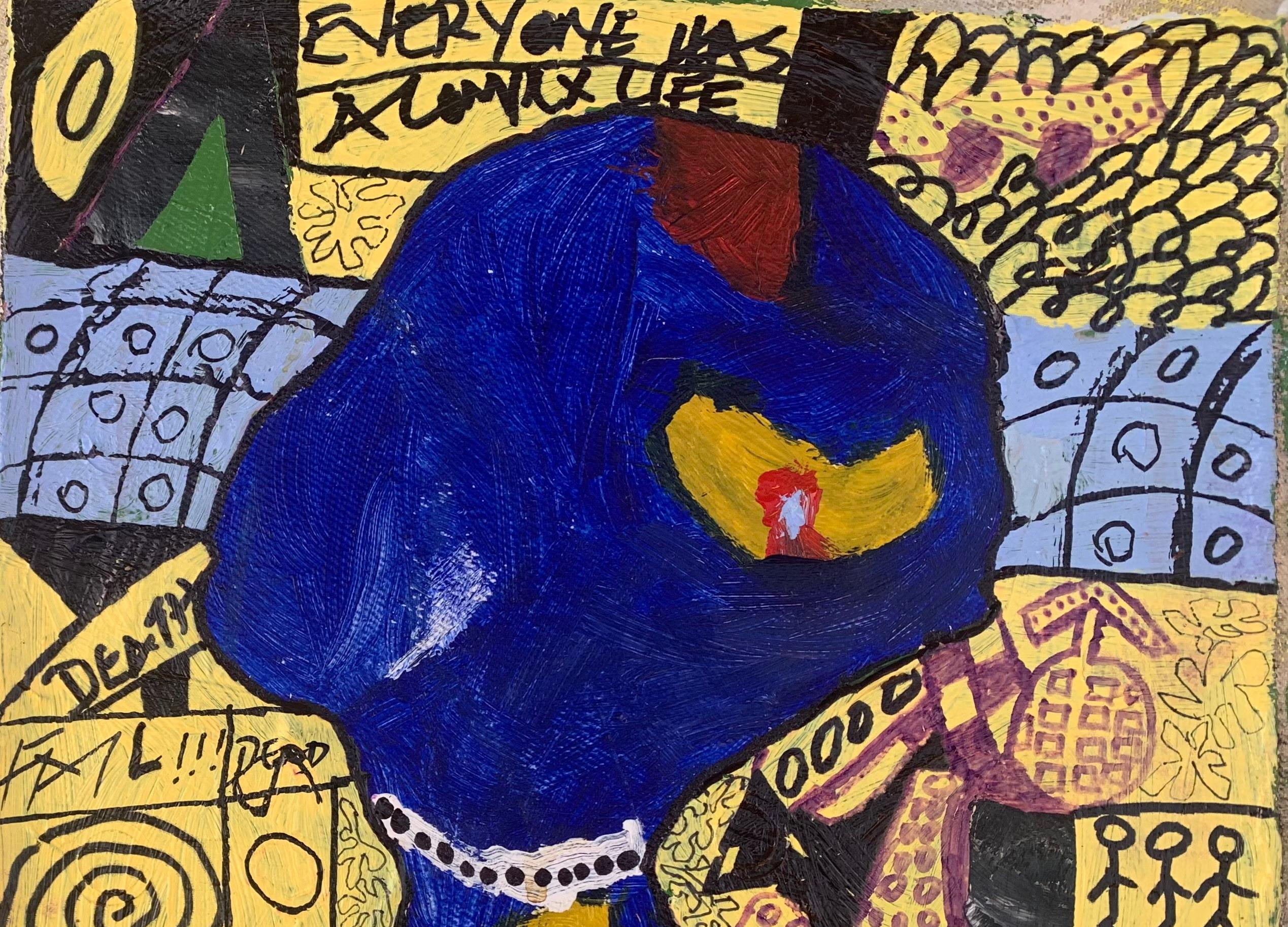 Sonder (Who We Are 2) -21° secolo, Contemporaneo, Astratto, Miniatura, Emozioni - Painting di Olumide Ajayi