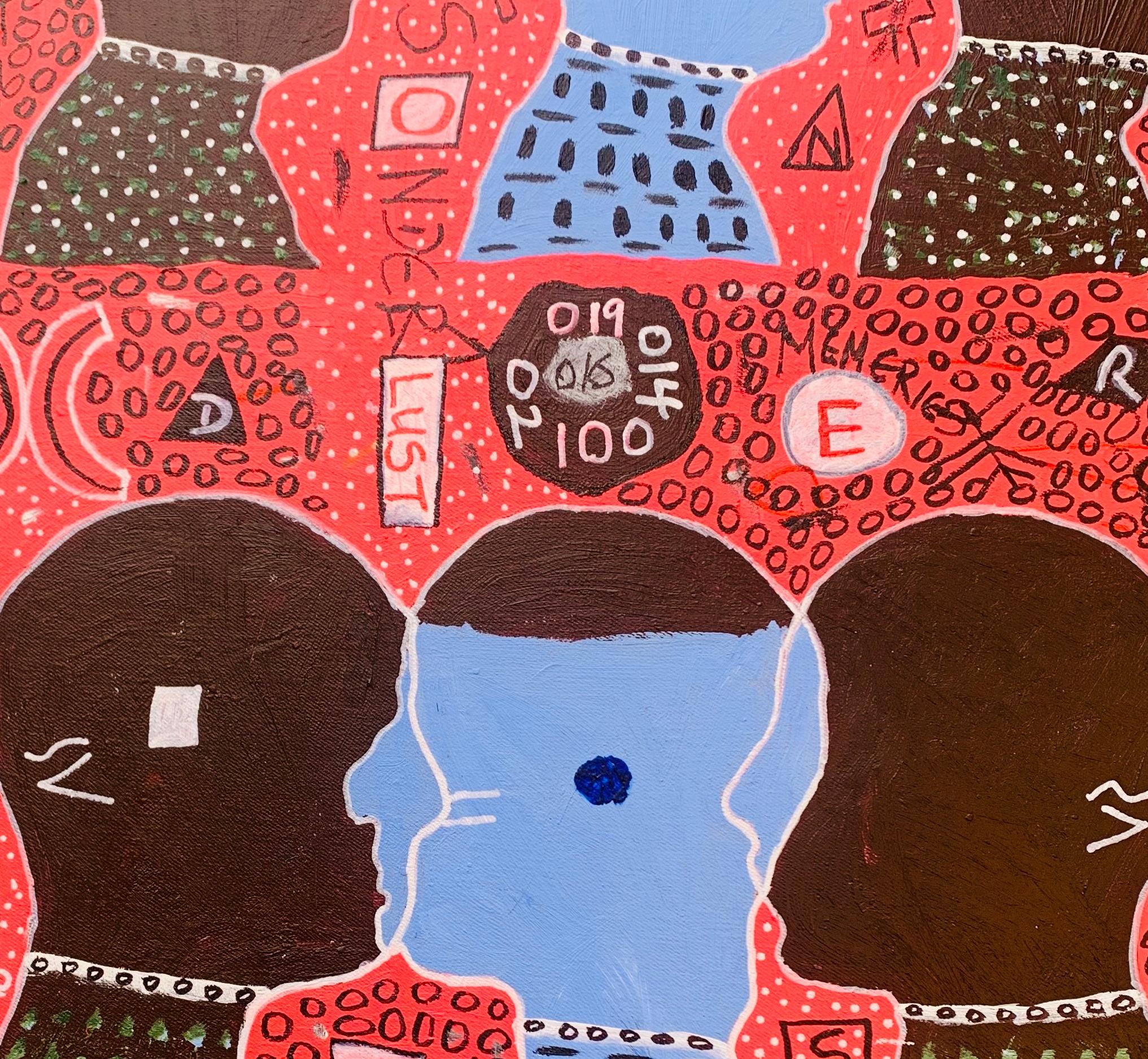 Sonderlust -21st Century, Contemporary, Abstract, Pop Culture, Anxiety, People For Sale 1