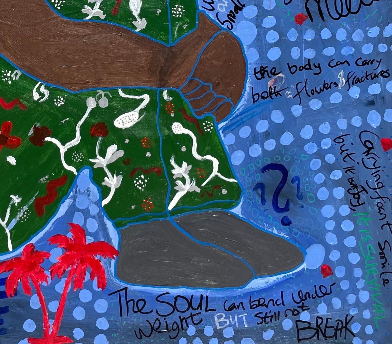 Still -21e siècle, Contemporain, Expression abstraite, Pop, Vert, Bleu, Fleur en vente 1