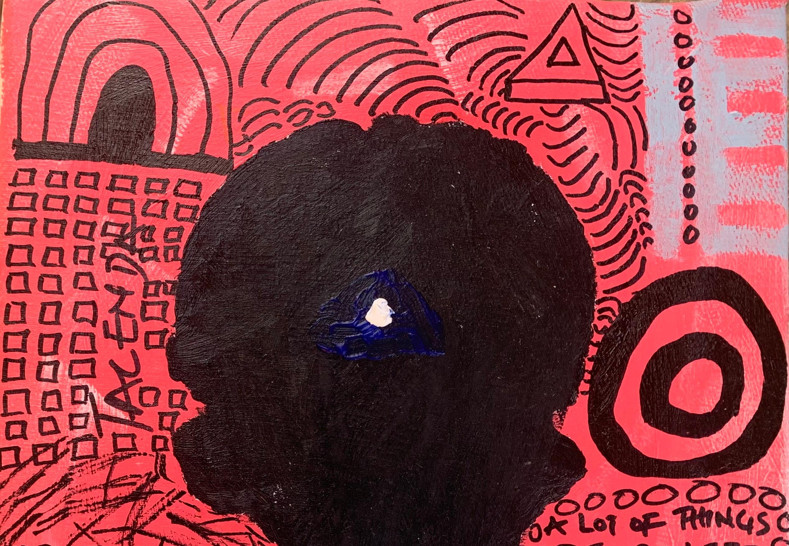 Tacenda - 21° secolo, Contemporaneo, Astratto, Miniatura, Emozioni, Colorato - Painting di Olumide Ajayi