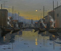 Ephemeral Tides - 21st Century, Contemporary, Landscapes, Modern City, Oil