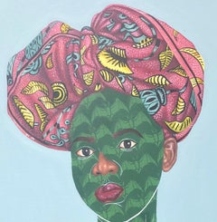 GÈLÈ 1 (Foulard) Peinture acrylique de style pop art, non encadrée