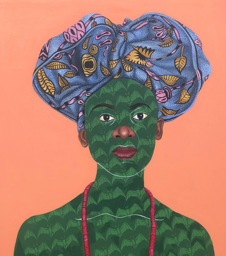 GÈLÈ 2 (Head Tie) - Painting by Oluwafemi Afolabi