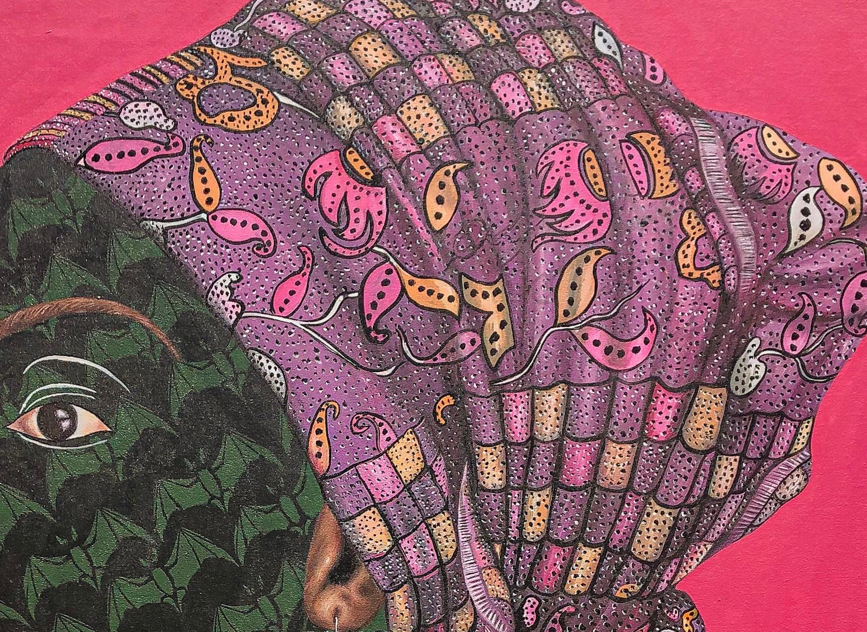 GÈLÈ 3 (Head Tie) - Painting by Oluwafemi Afolabi