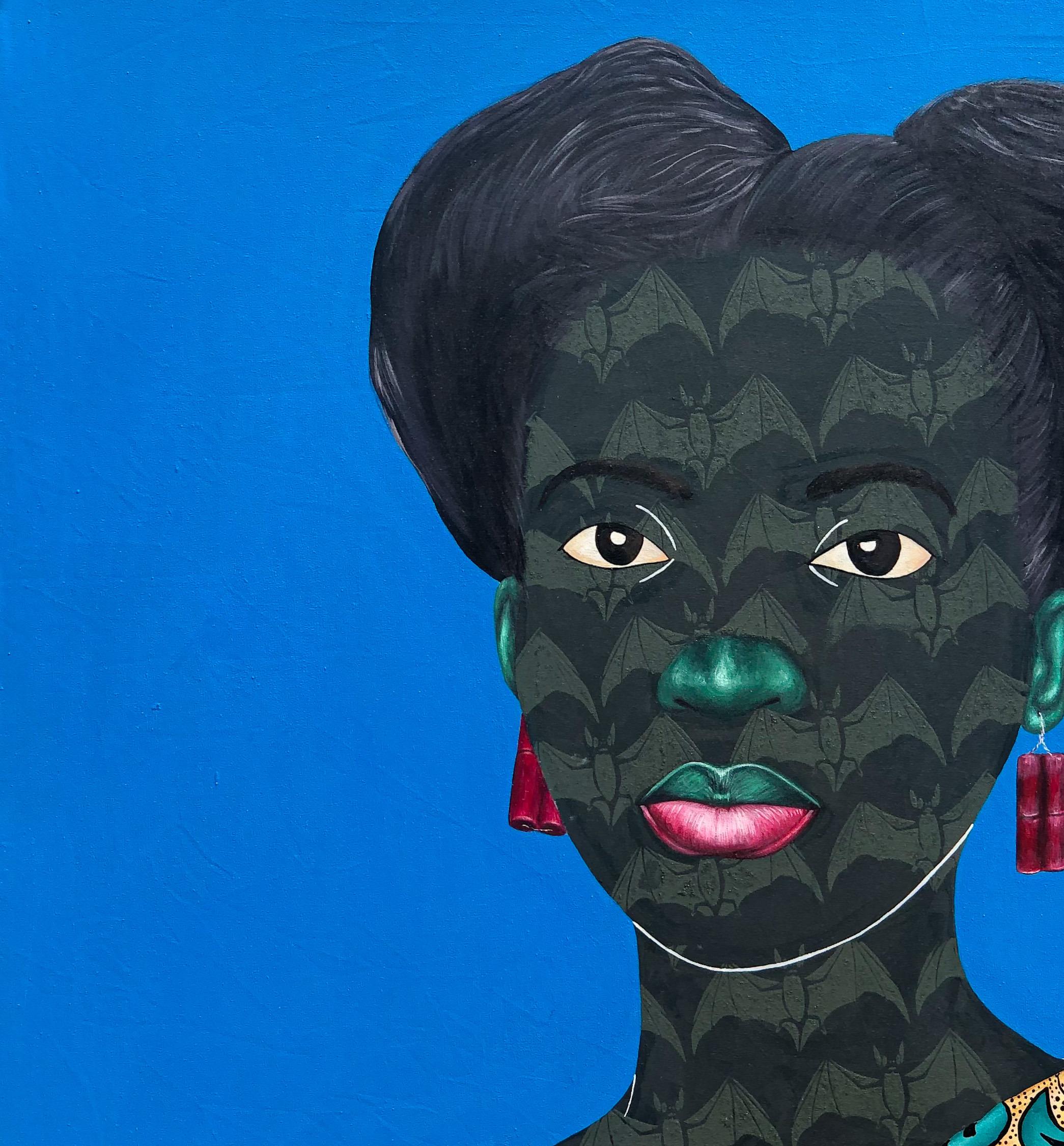 Omidan 6 - Painting di Oluwafemi Afolabi