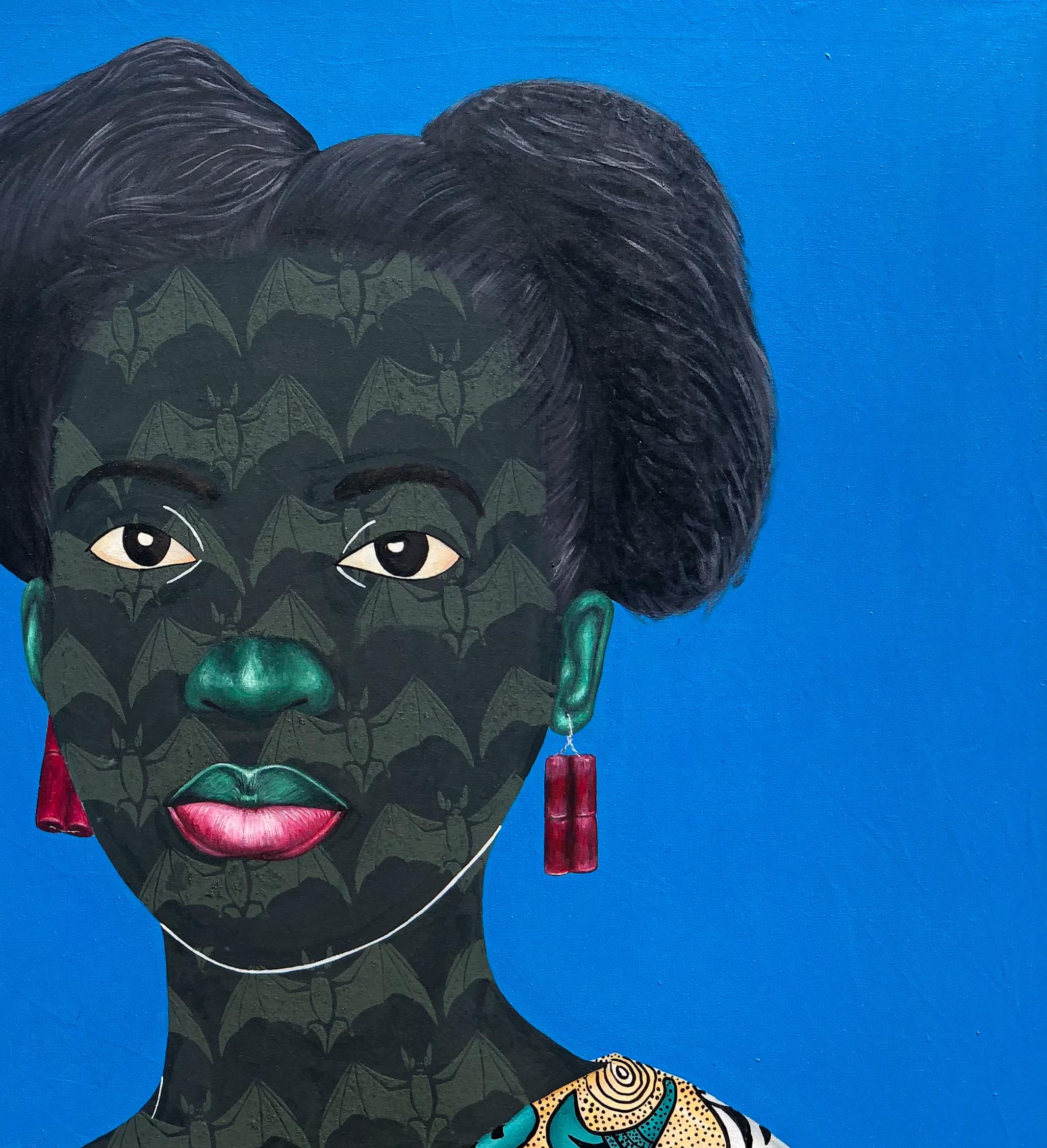Omidan 6 - Painting Contemporaneo di Oluwafemi Afolabi
