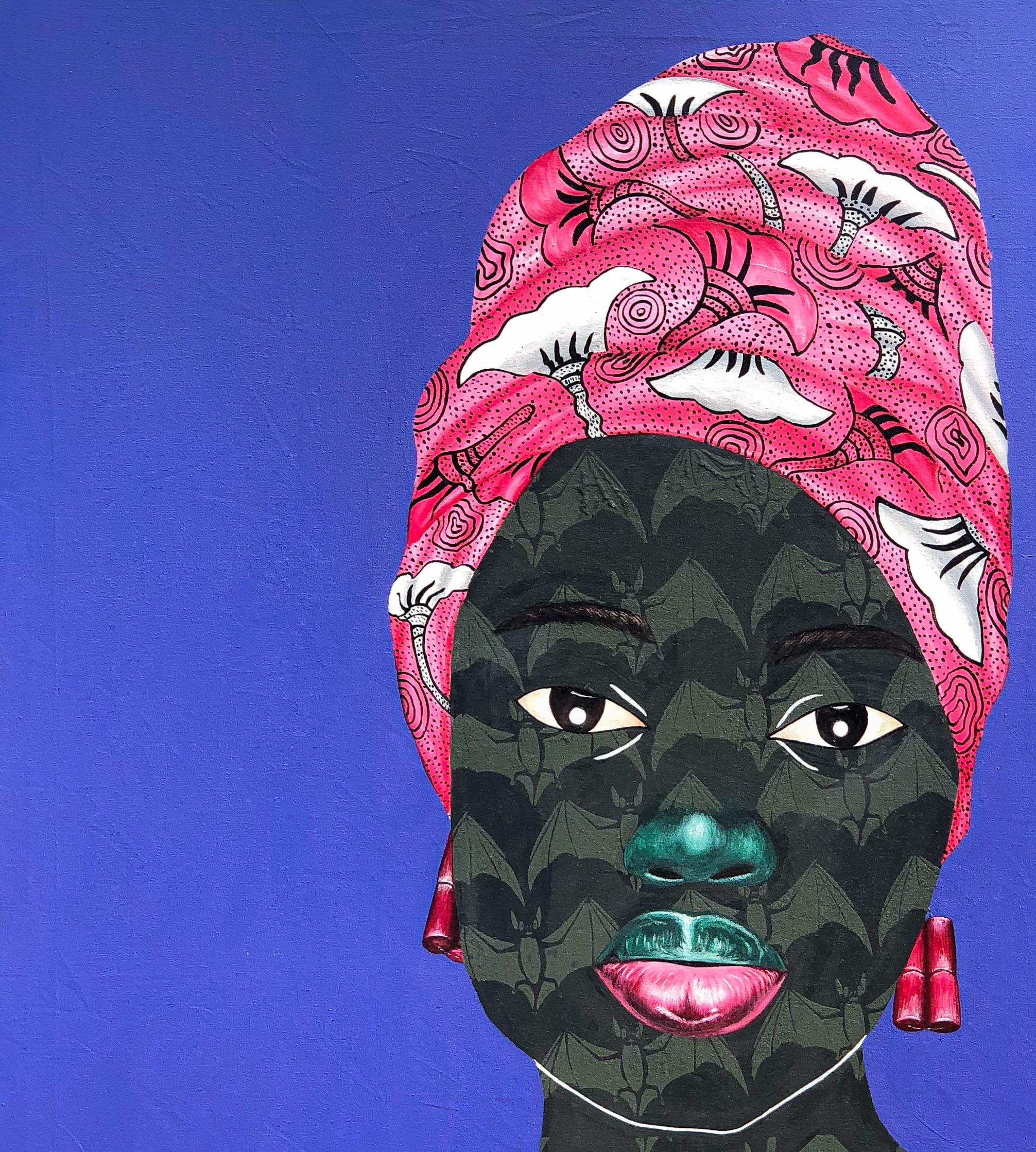 Omidan (Fanciulla) 5 - Painting di Oluwafemi Afolabi
