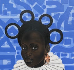 Black Heritage 4 - 21° secolo, Contemporaneo, Figurativo, Africano, Donna, Capelli