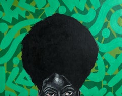 Black Heritage 5 - 21° secolo, Contemporaneo, Figurativo, Africano, Donna, Capelli