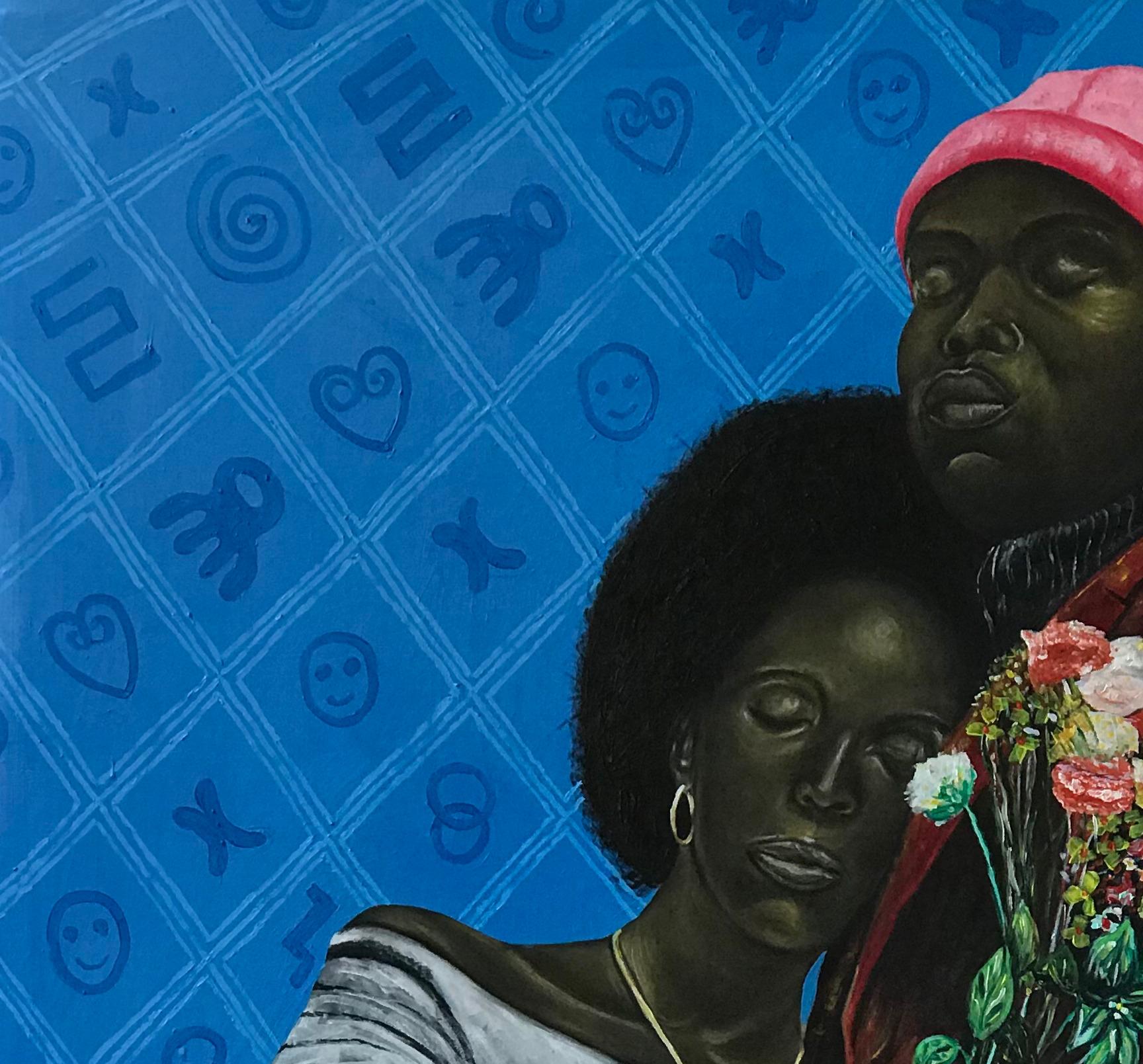 Bond 1 - Contemporary Mixed Media Art by Oluwafemi Akanmu