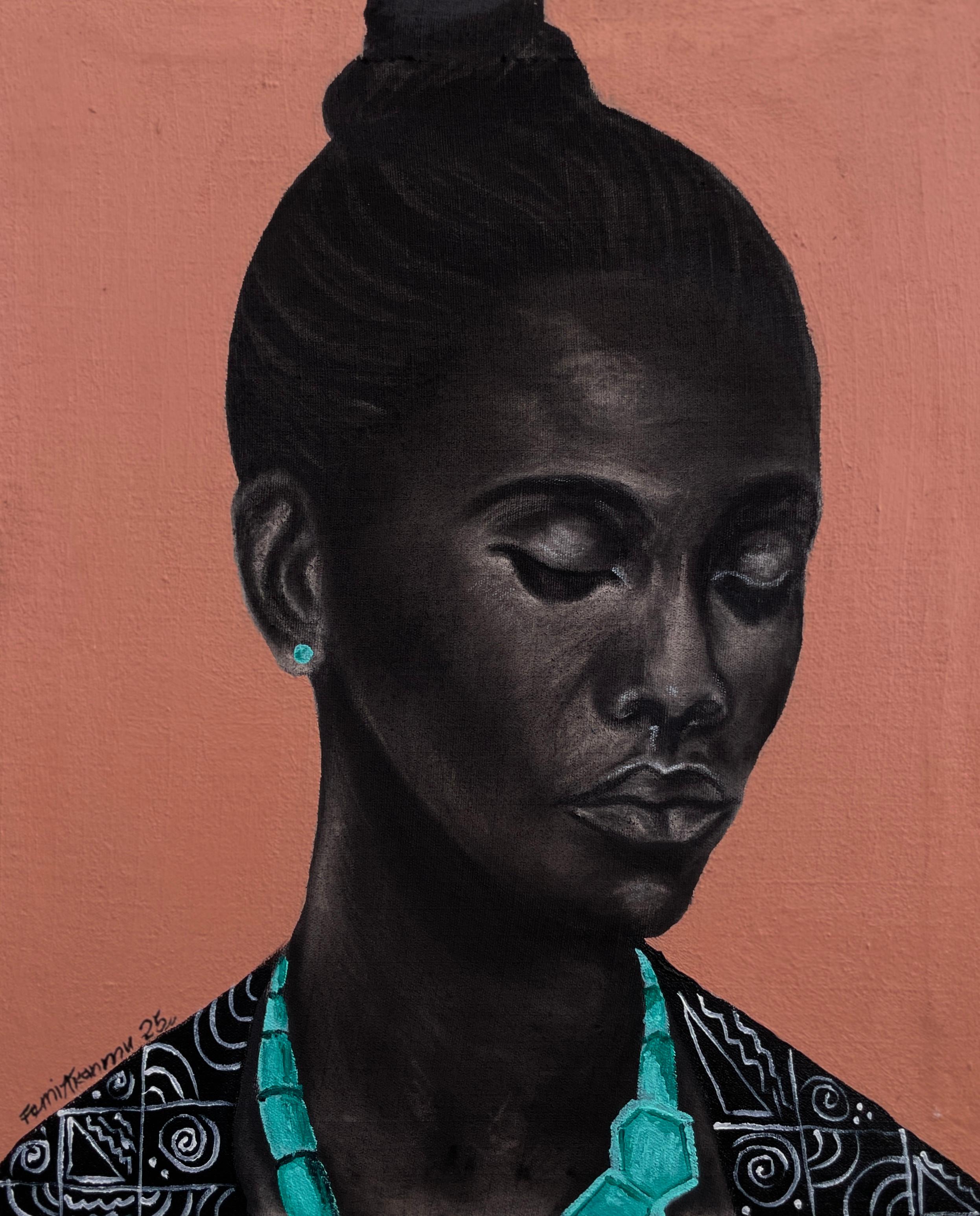 Culture Identity 9 - Zeitgenössische figurative moderne Frauenmalerei des 21.