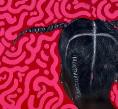 Identità 1 - 21° secolo, Contemporaneo, Ritratto, Tecnica mista, Donna africana