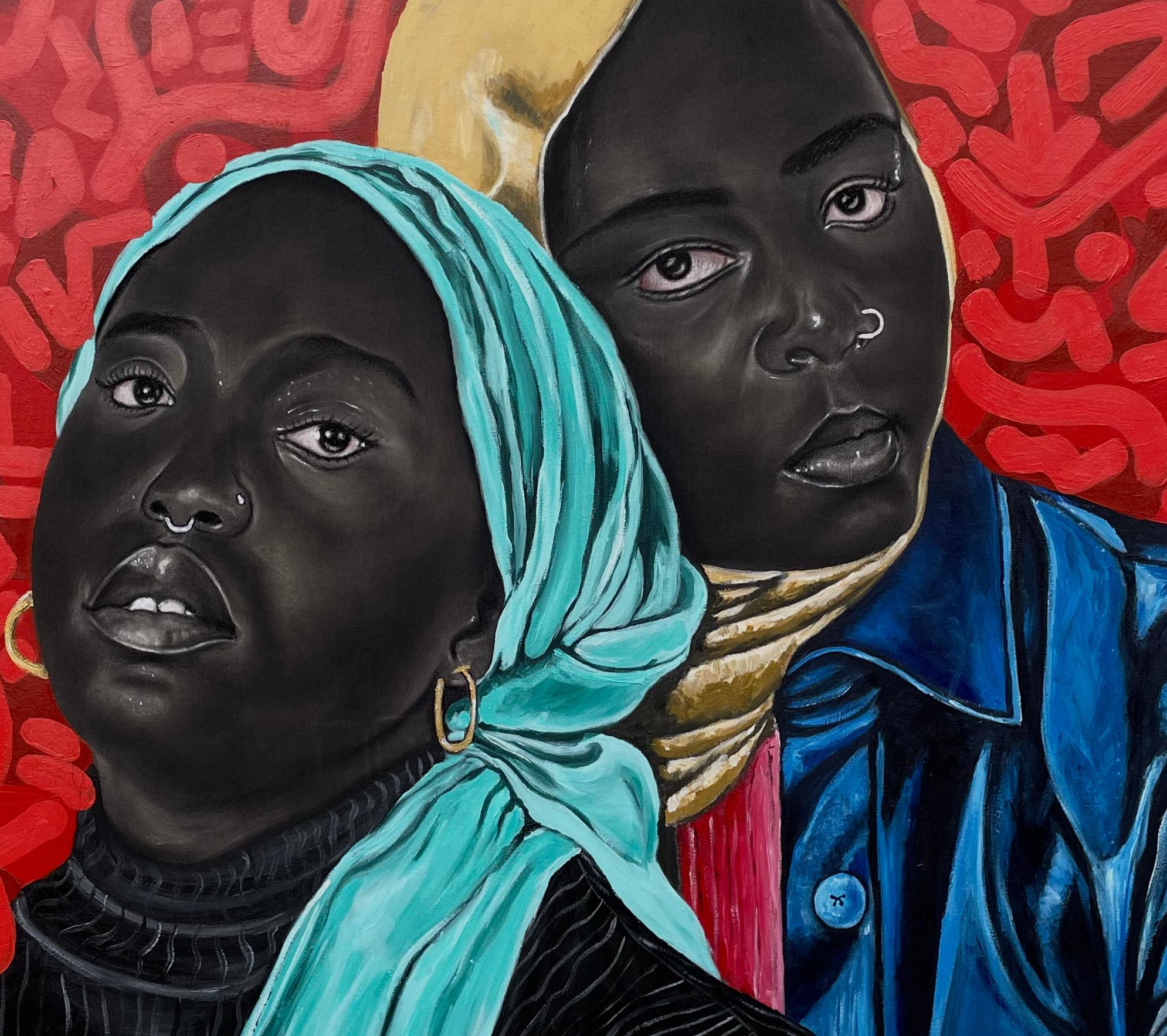 Soul Sister 1  - 21° secolo, Contemporaneo, Ritratto, Donne, Amore, Africa, Viso in vendita 4