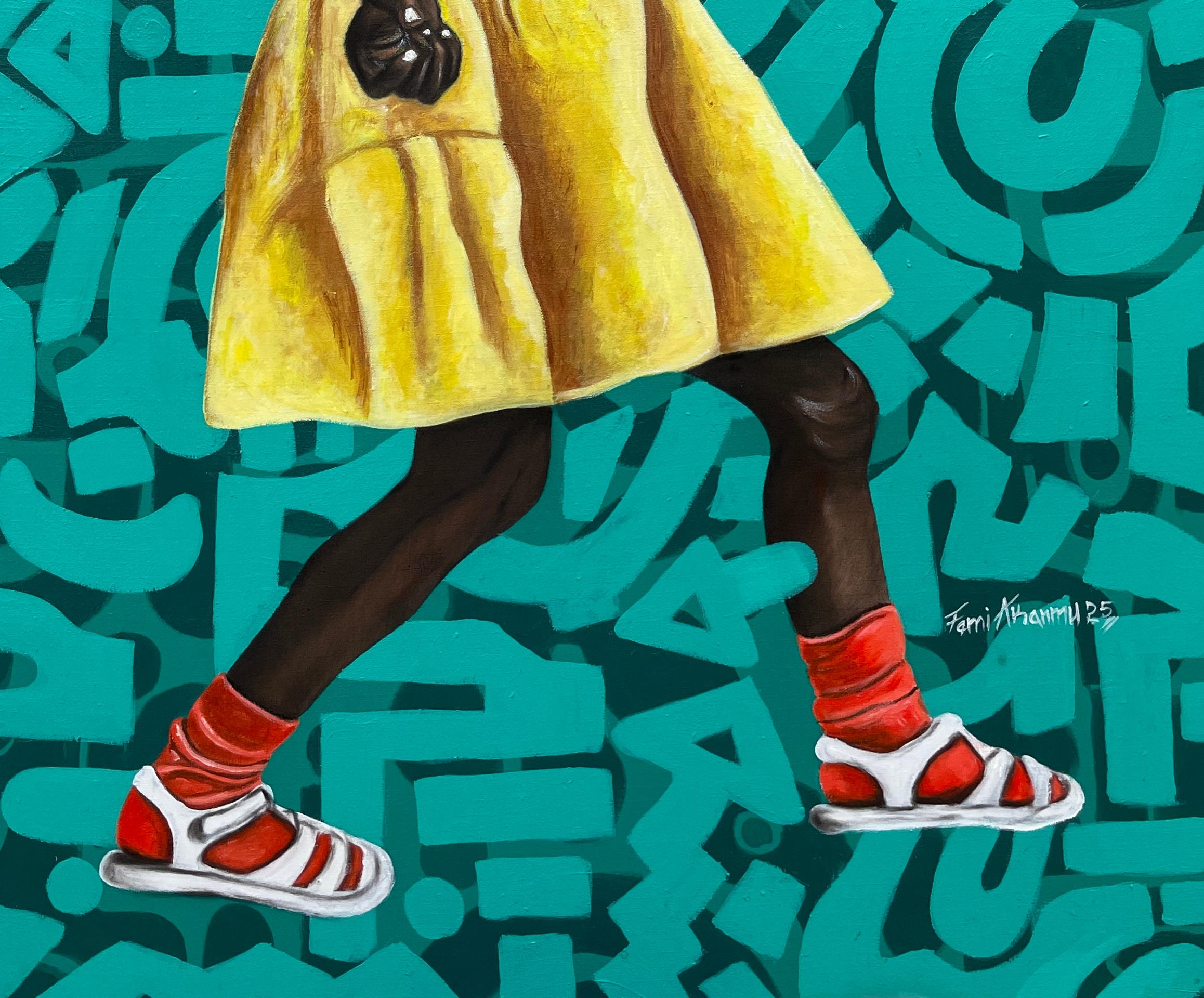 Rayo de Sol - Siglo XXI, Contemporáneo, Figurativo, Africano, Joven, Moderno en venta 1