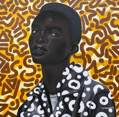 What About Me 4 -Siglo XXI, Contemporáneo, Retrato, Técnica mixta, África, Rostro