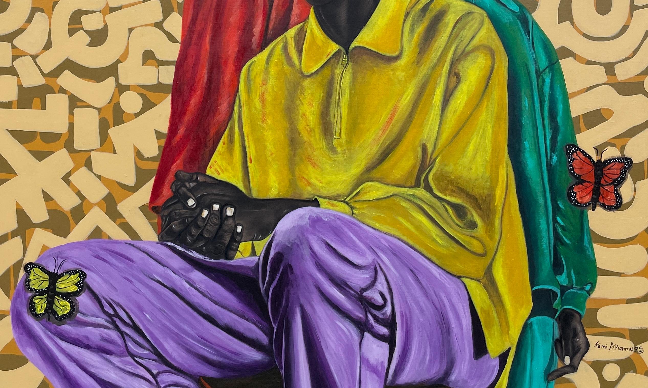 When Silent Strike - 21st Century, Contemporary, Figurative Portrait, Modern For Sale 1