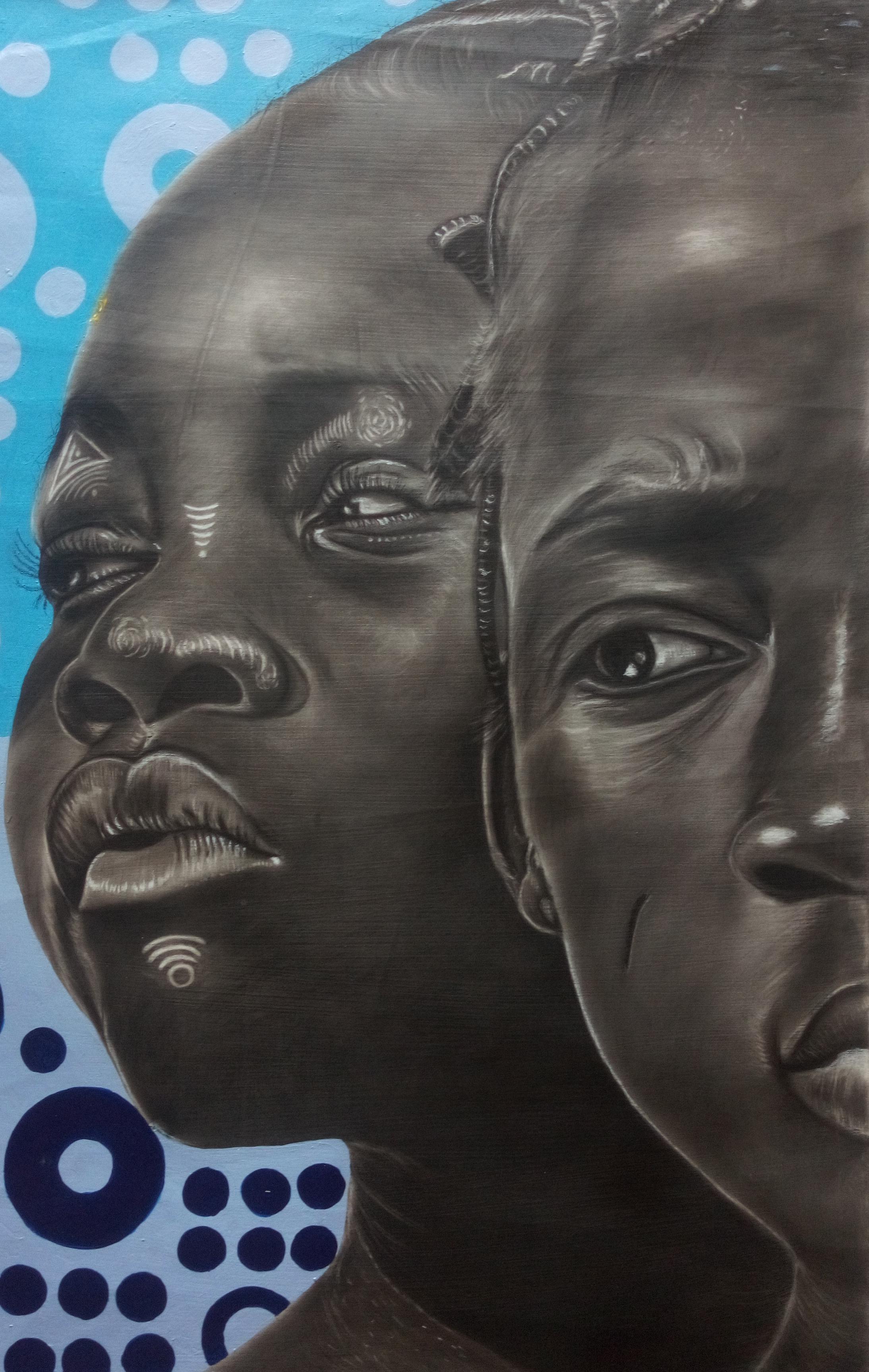 Erwartungshaltung – Painting von Oluwafemi Akanmu