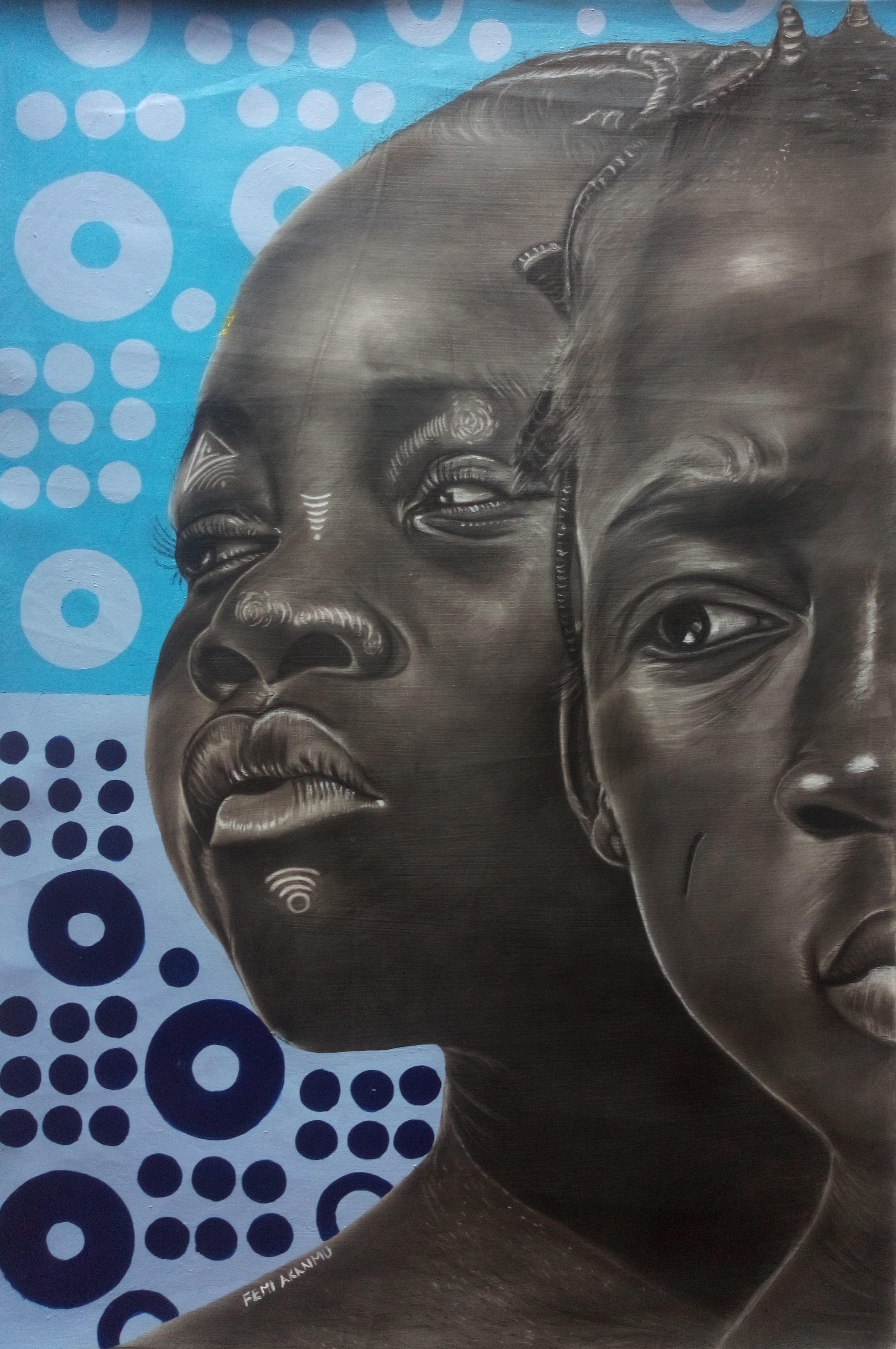 Oluwafemi Akanmu Portrait Painting - Expectations