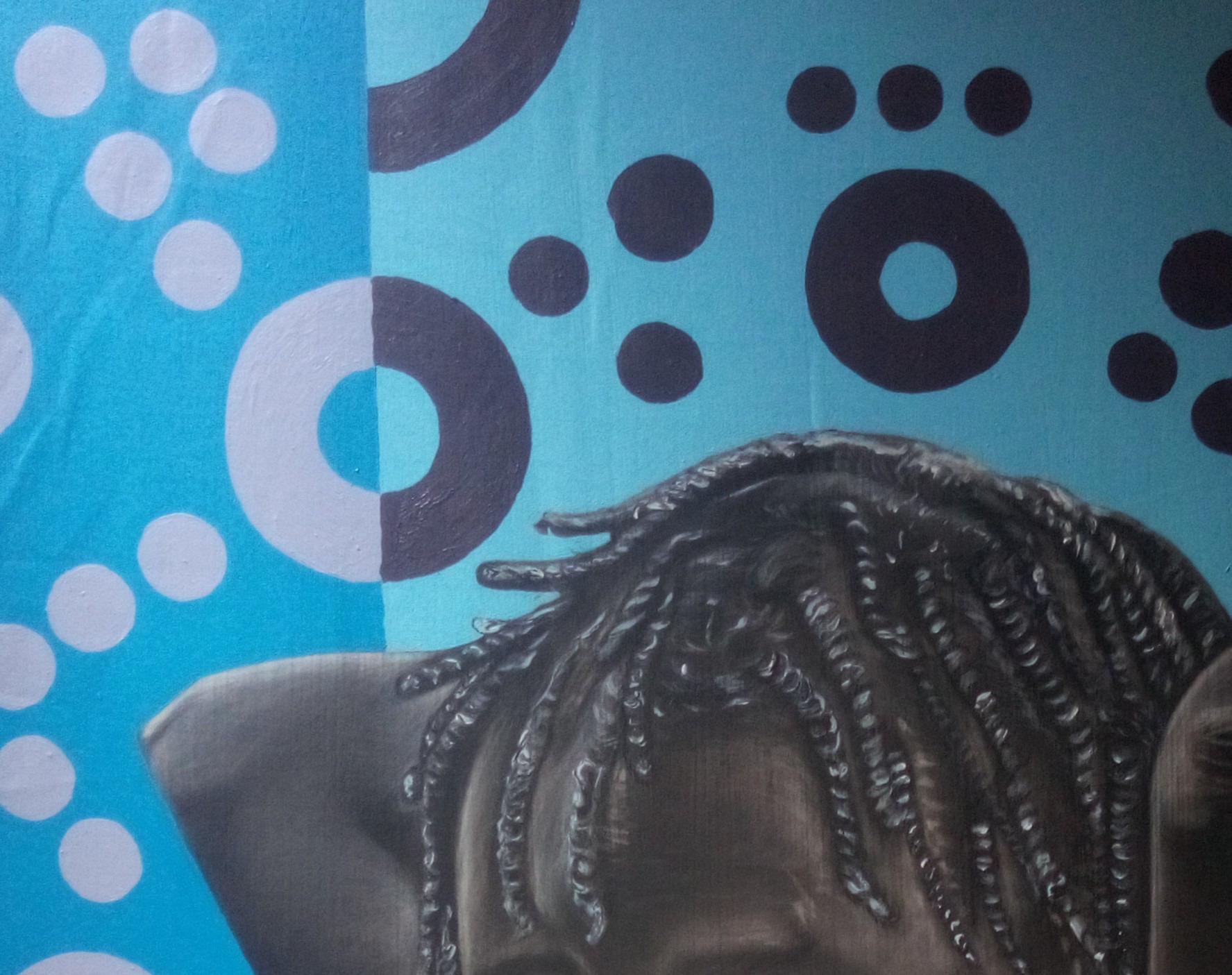 Non temere - Portrait Painting Nero di Oluwafemi Akanmu