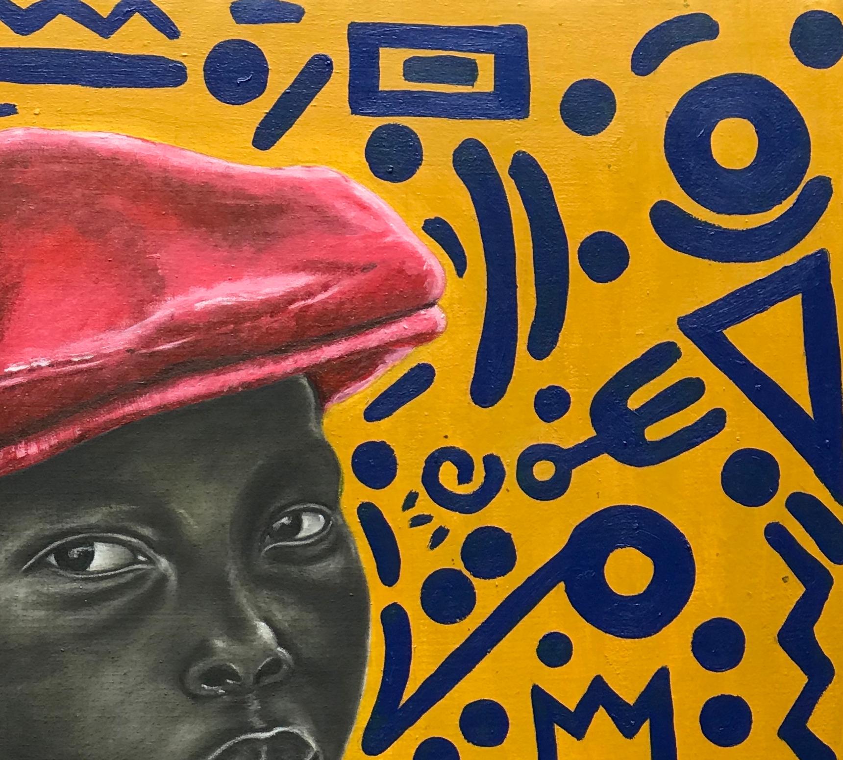 Focus - Contemporary Painting by Oluwafemi Akanmu