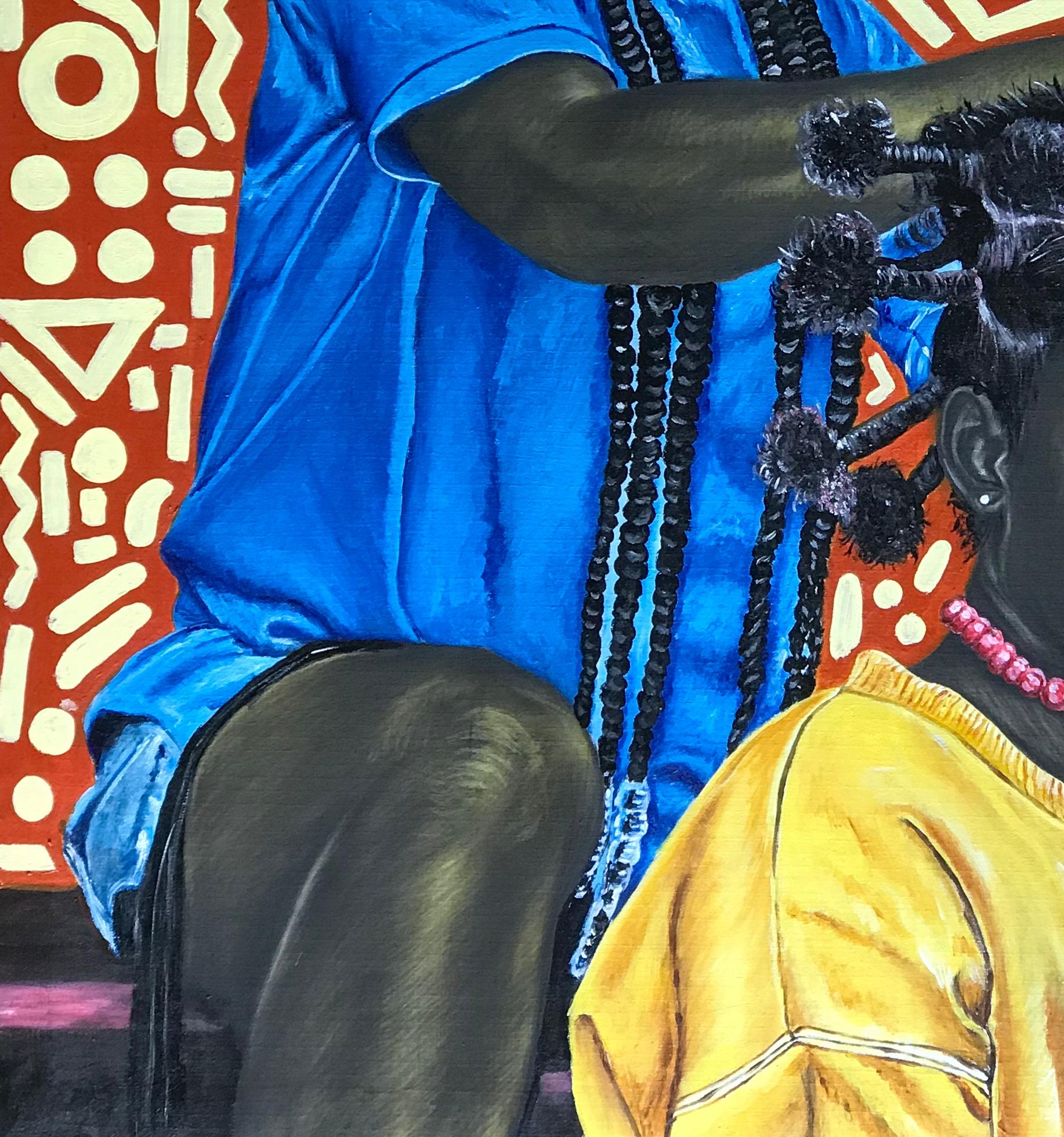 Hairstyling for African women is not just a hairdo, it’s a form of Art used to create a distinction among several groups and ethics.
As well as making a symbolic part of one’s journey through life, growth, and new status.

Painting
Ships in a