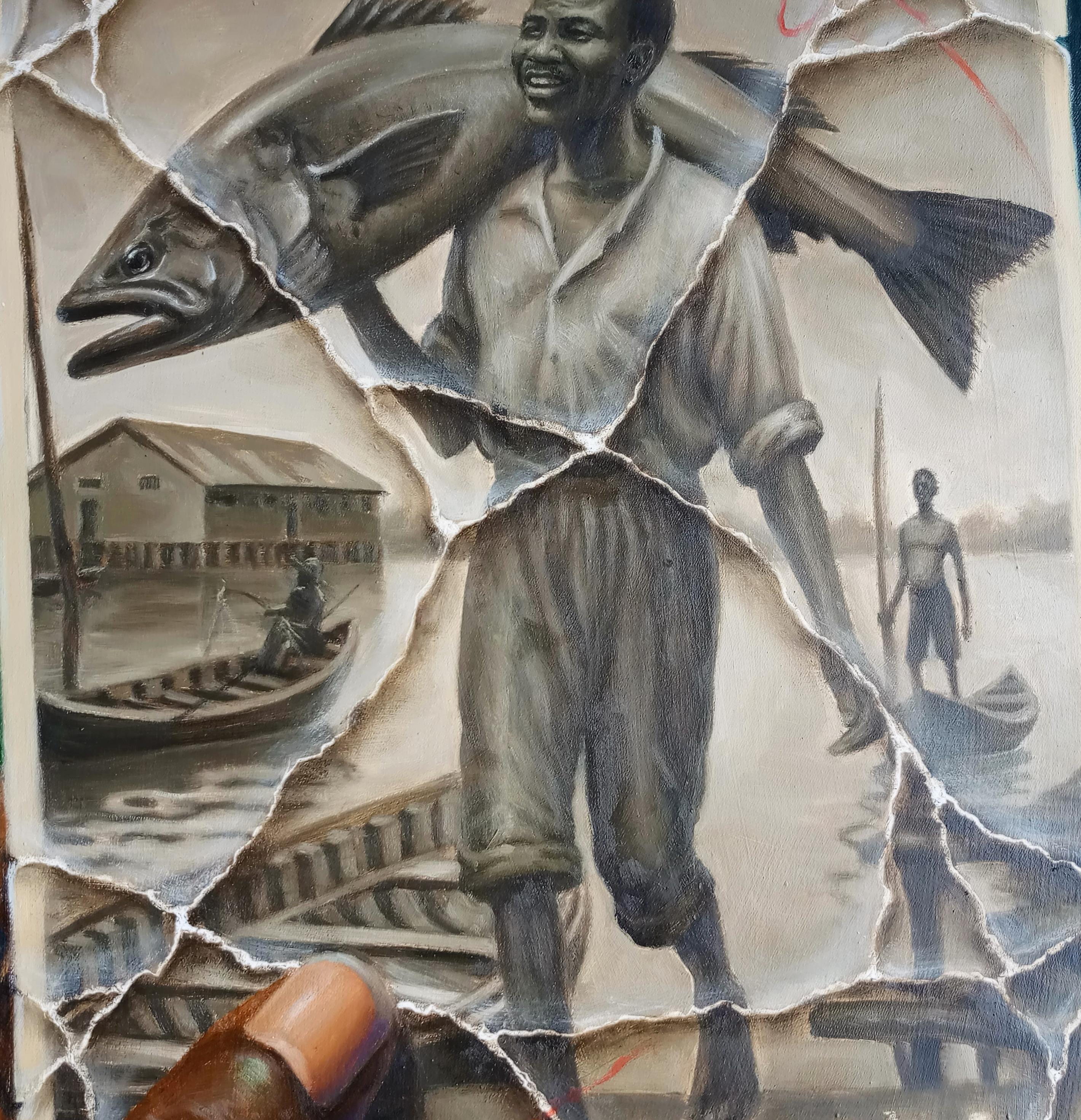 Bountiful Harvest -21st Century, Contemporary, Figurative Painting, Realism For Sale 3